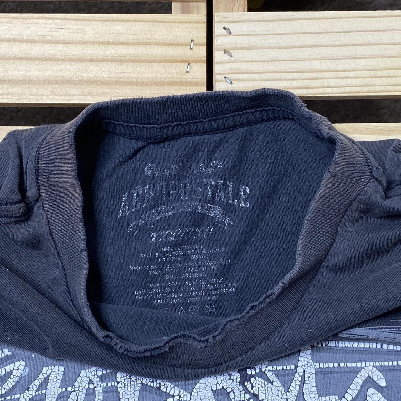 Aeropostale Aeropostale Faded Black Thrashed Y2K Tee Size 2XL Size US XXL / EU 58 / 5 - 4 Thumbnail