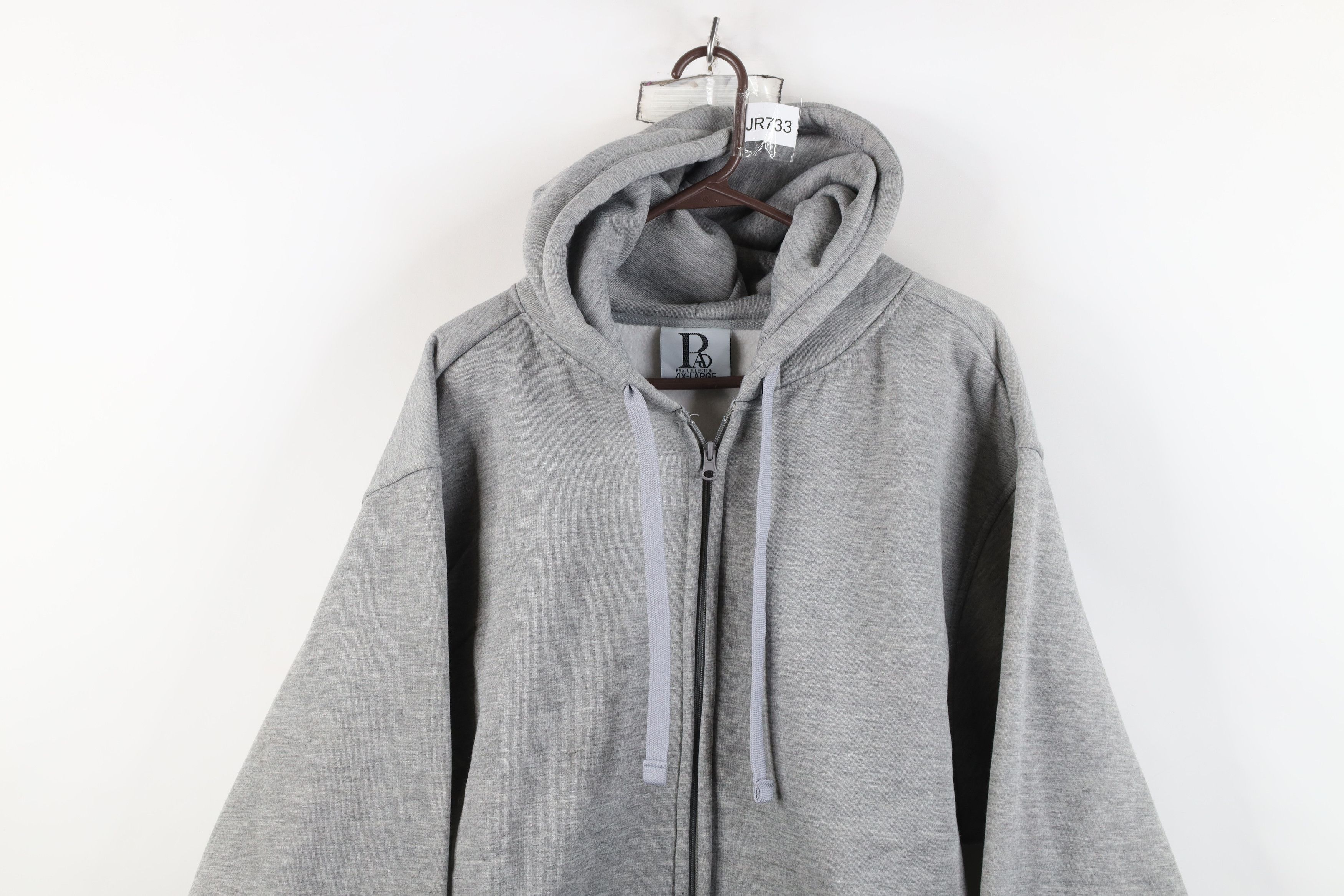Vintage Vintage 90s Y2K Streetwear Heavyweight Full Zip Hoodie Gray Size US XXL / EU 58 / 5 - 2 Thumbnail