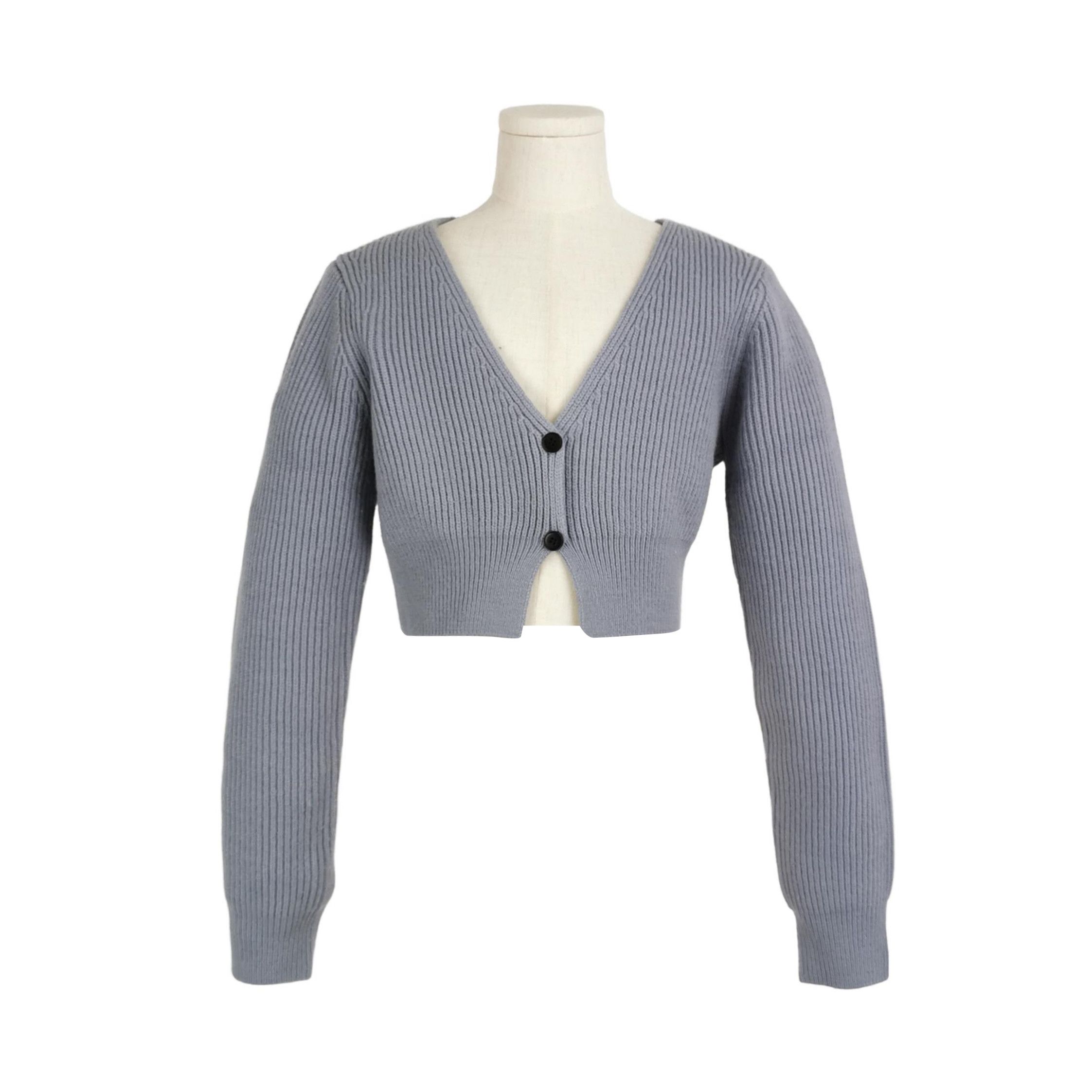 Alexander Wang Alexander Wang Ribbed V-Neck Cardigan Size S Size S / US 4 / IT 40 - 1 Thumbnail
