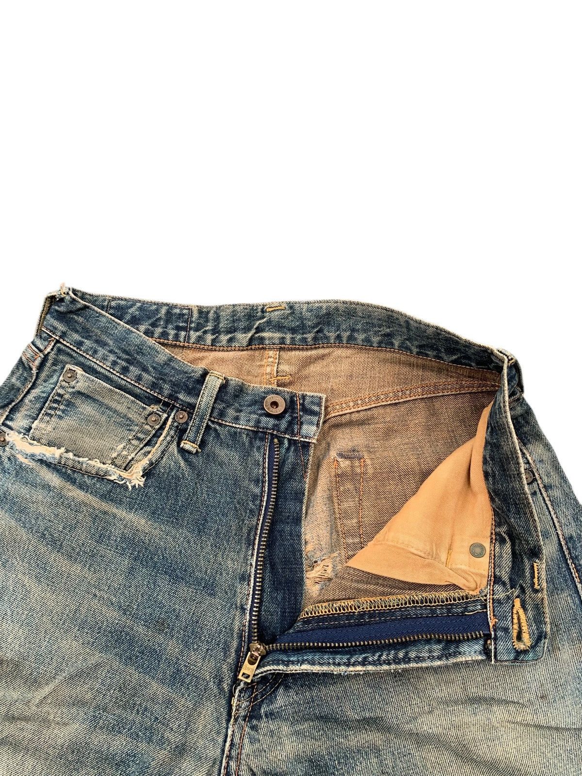 Kapital VINTAGE EDWIN 505 SELVEDGE RUSTY JAPANESE DISTRESSED DENIM Size US 28 / EU 44 - 9 Thumbnail