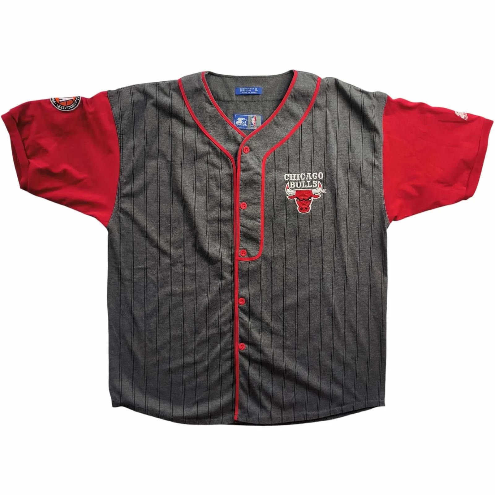 starter BULLS ベースボールシャツstarter スターター CHICAGO BULLS