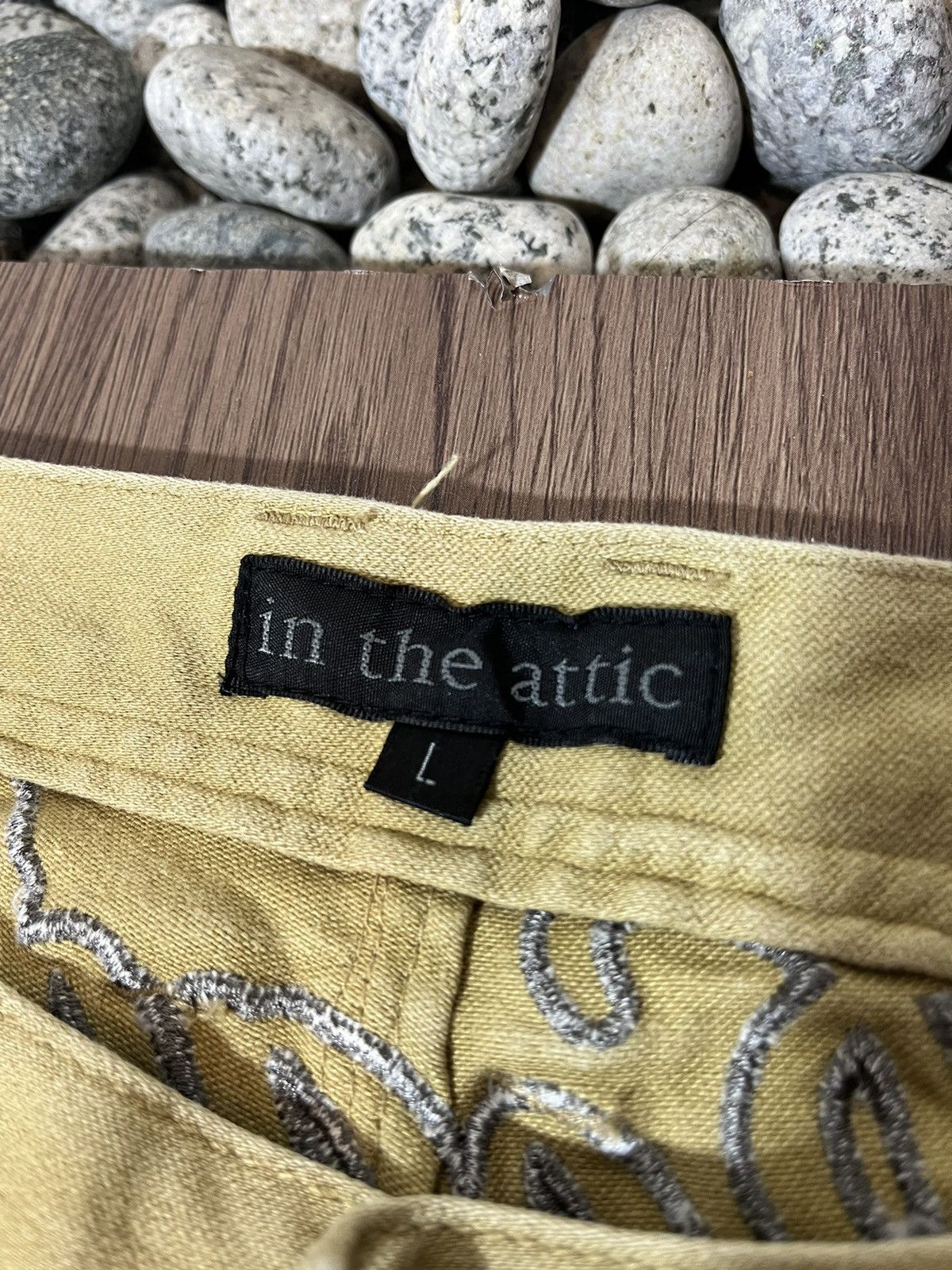 In The Attic × Japanese Brand In The Attic Back Embroidery Suede Pants Size US 33 - 10 Thumbnail