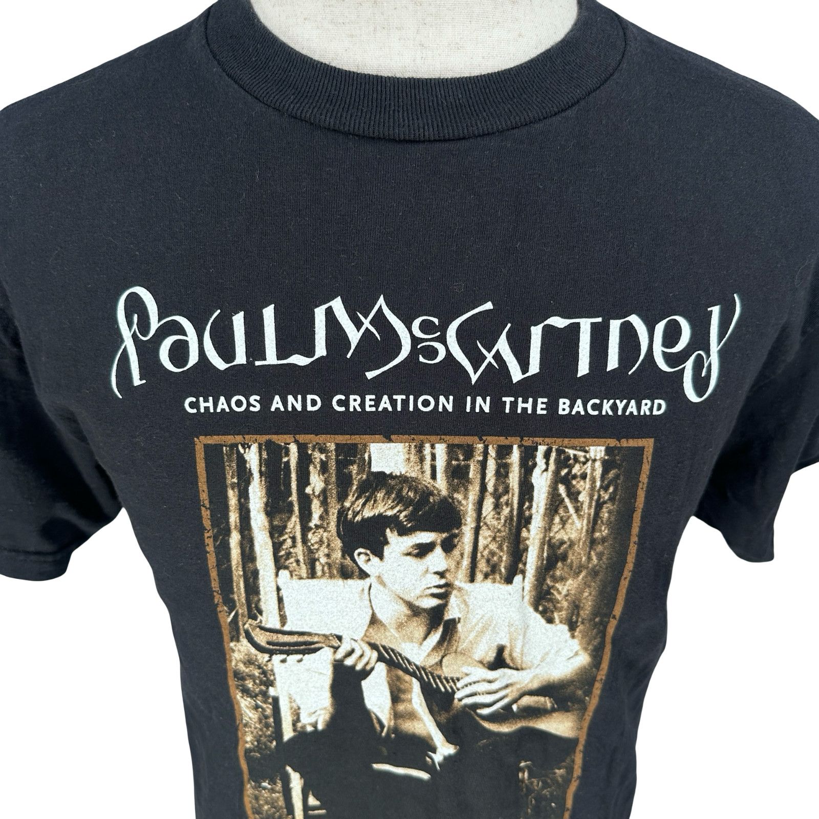 Giant Vintage Paul McCartney 2005 Chaos T-Shirt Men's M Black Size US M / EU 48-50 / 2 - 2 Thumbnail