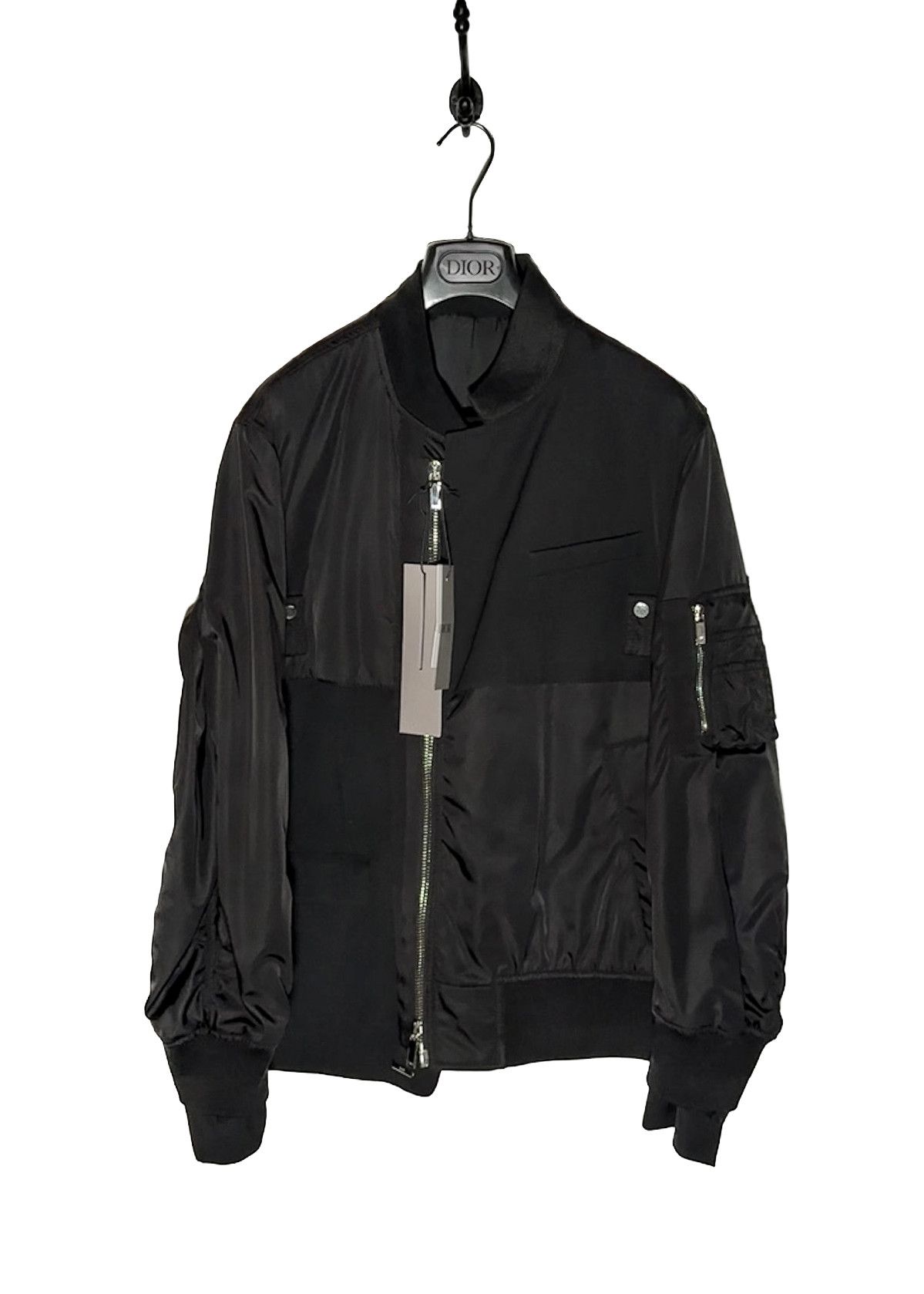 お中元 お歳暮 お年賀 夏 冬 年末年始のご挨拶 ギフト 通販な Dior × Sacai Dior X Sacai FW21 Black Hybrid Zip-up Bomber ジャケット・アウター