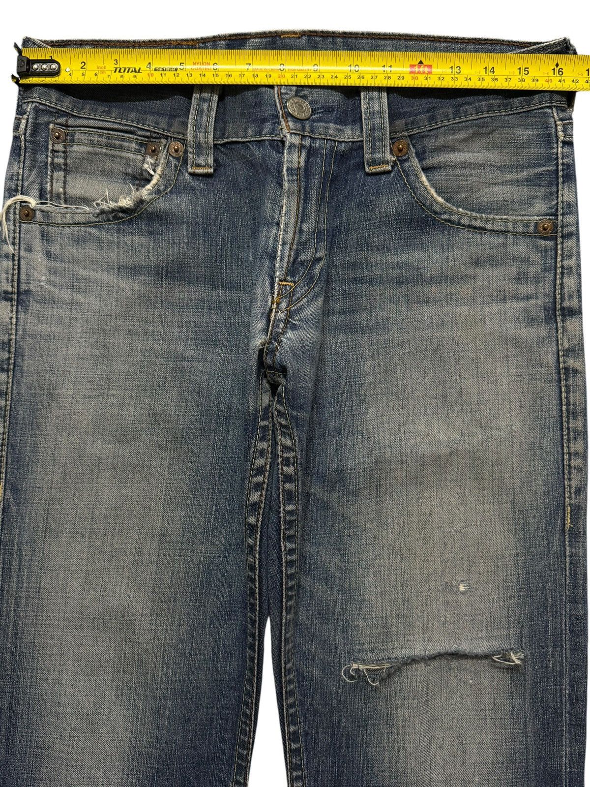 Levi's Vintage 90s Levis 507 Faded Wash Distressed Wide Leg Bootcut Size US 32 / EU 48 - 9 Thumbnail