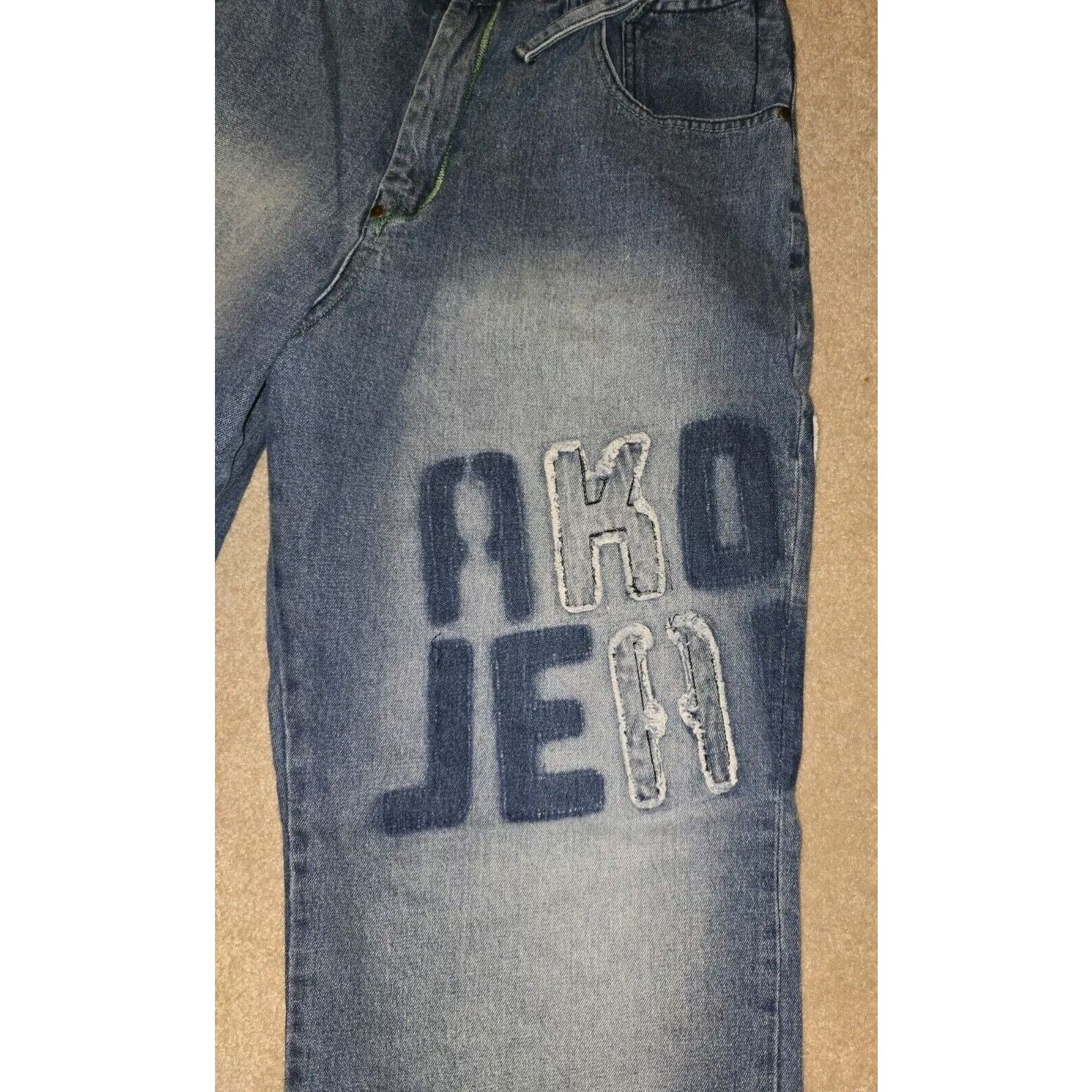 Akademiks Vintage Akademiks Jeans Mens 36x32 Baggy Logo Hip Hop Y2K Size US 36 / EU 52 - 2 Thumbnail