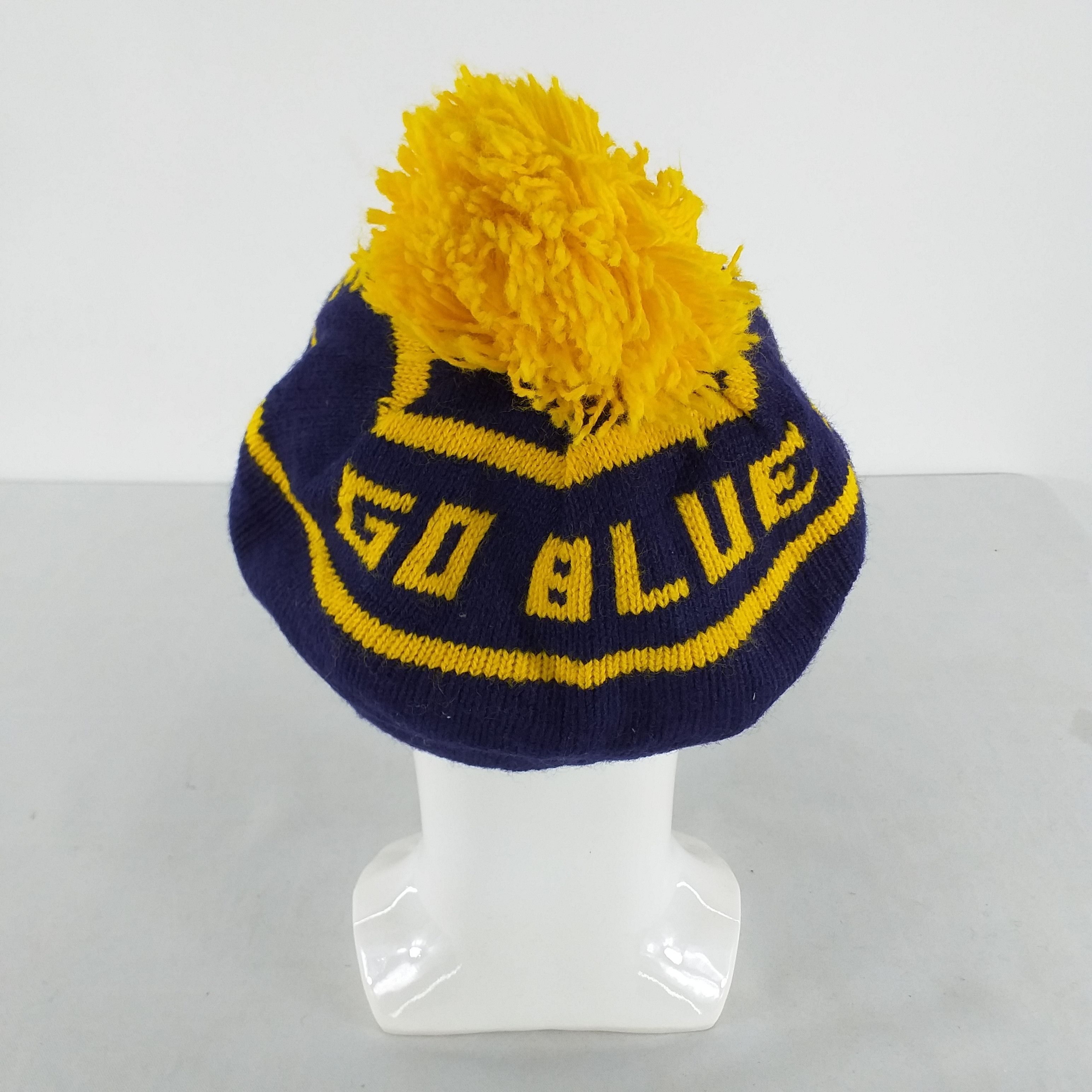 Japanese Brand Go Blue Stripes Snow Cap Hat Beanie -BN418 Size ONE SIZE - 3 Thumbnail