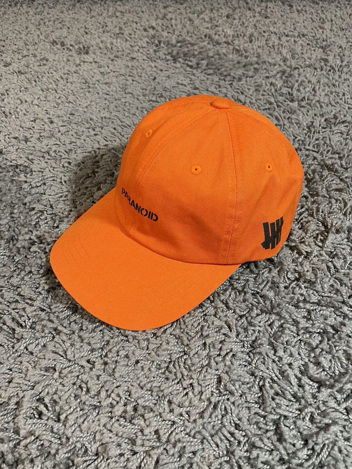 ASSC x Undefeated Paranoid Weird Baseball Hat Cap Orange
