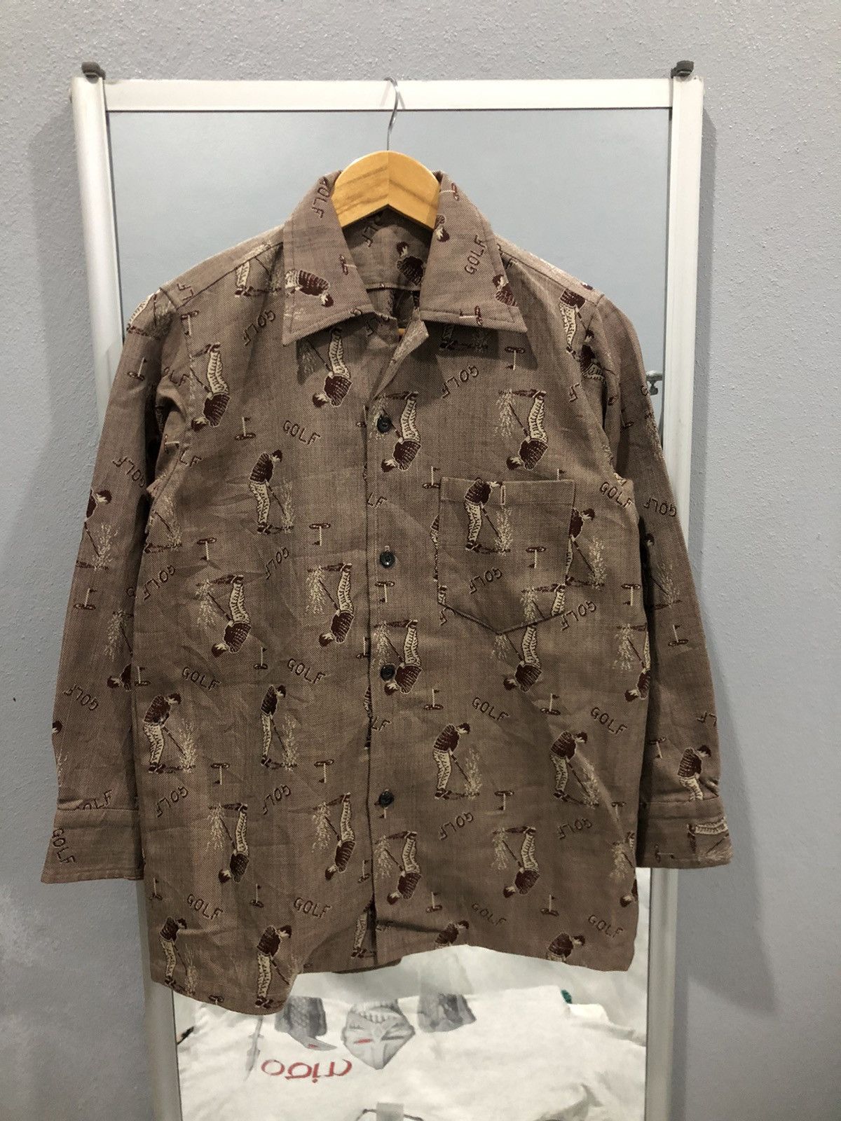 Vintage Vintage All Over Print Golf button-ups shirt Size US S / EU 44-46 / 1 - 1 Thumbnail