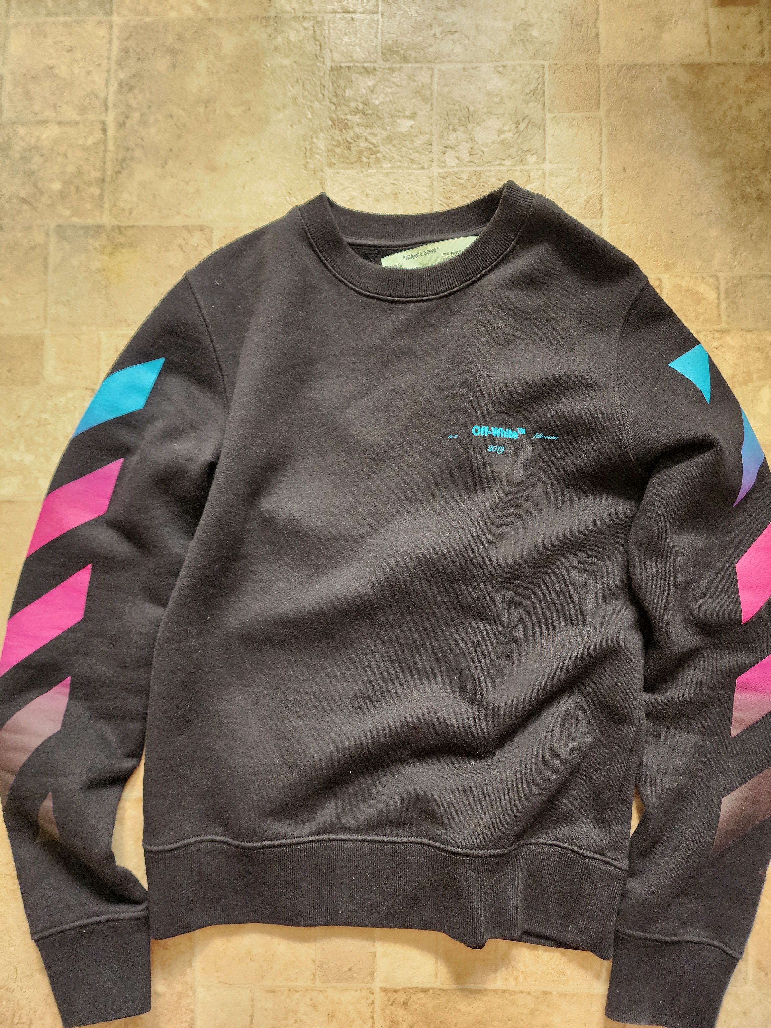 Off-White OFF-WHITE GRADIENT DIAG SWEATSHIRT SIZE XS Size US XS / EU 42 / 0 - 2 Thumbnail
