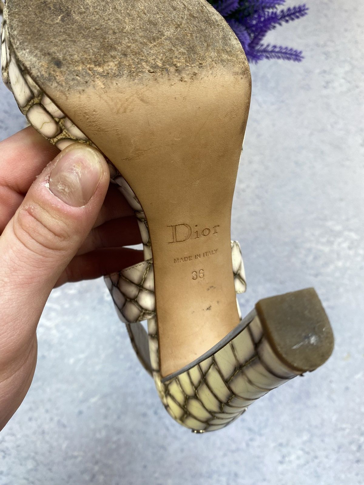 Dior Christian Dior Women’s Leather Heels Shoes Size 36 Size US 6 / IT 36 - 19 Thumbnail