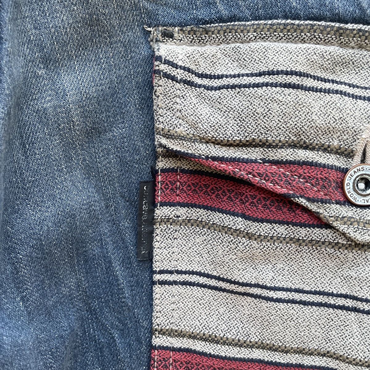 Japanese Brand × Jean × Vintage Vintage Concave Attempt Rare Designs Denim Pants Jeans W33 Size US 33 - 10 Thumbnail