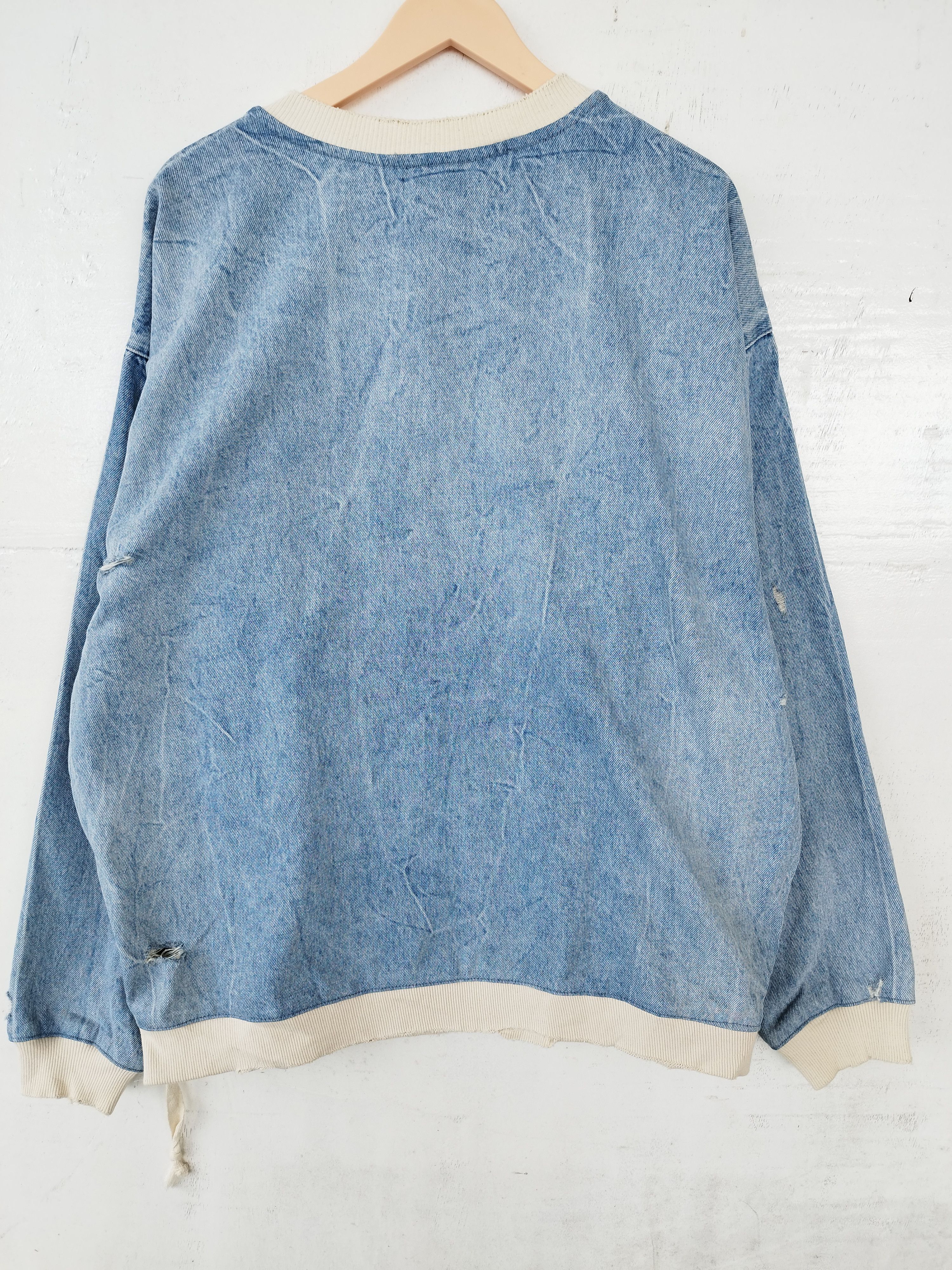Zara Zara Man sweatshirt jeans distressed design Size US XL / EU 56 / 4 - 3 Thumbnail