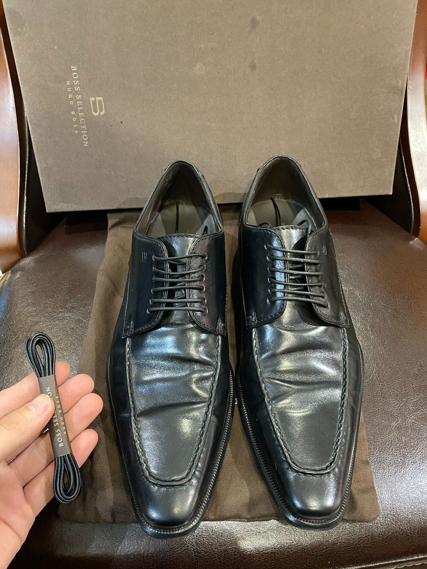 Hugo Boss Boss Selection Men's Leather Shoes 40 Size US 7 / EU 40 - 1 Thumbnail