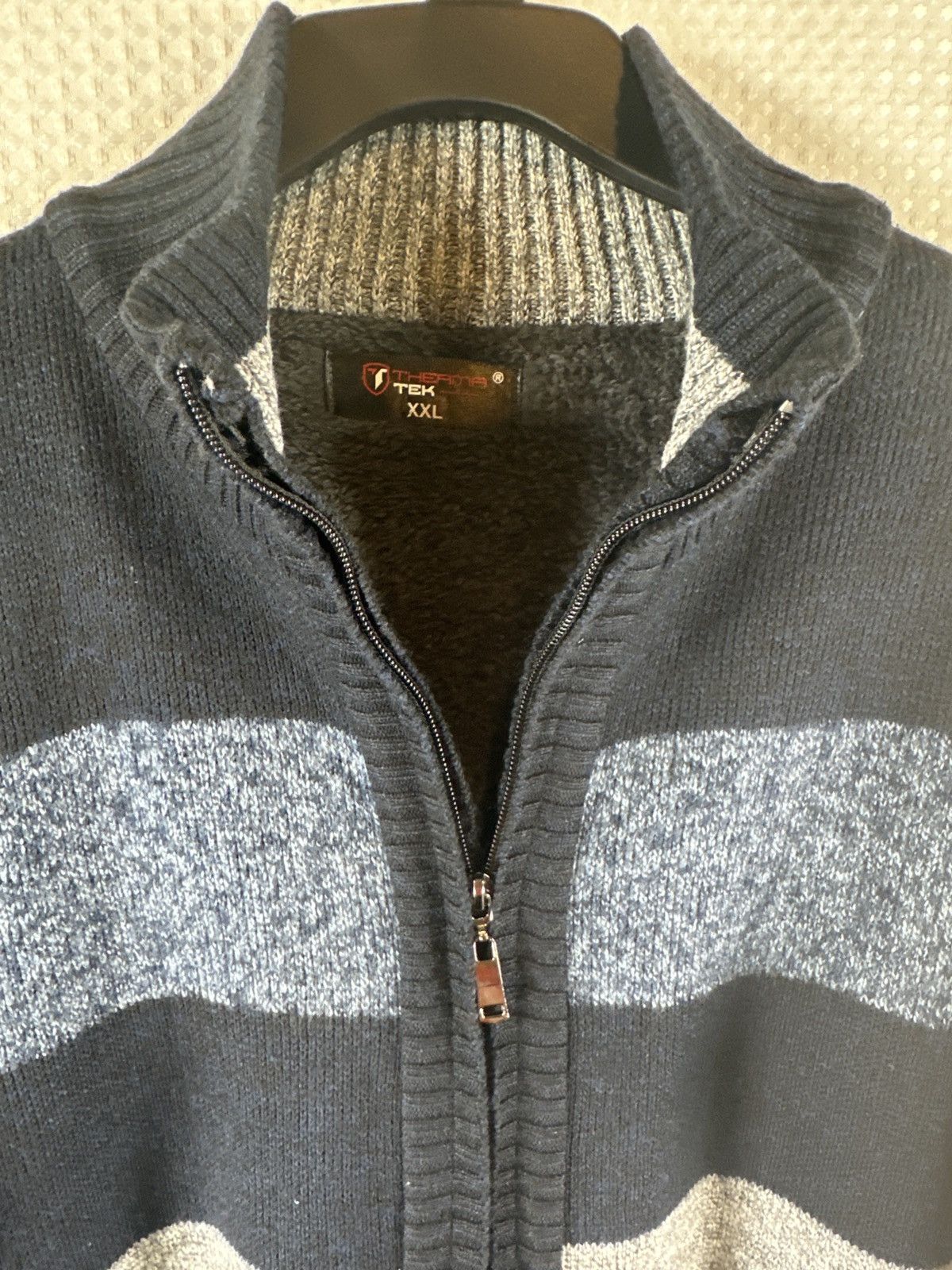 Other Therma-Tek Mock Neck Fur Lined Zip-up Sweater Size US XXL / EU 58 / 5 - 5 Thumbnail