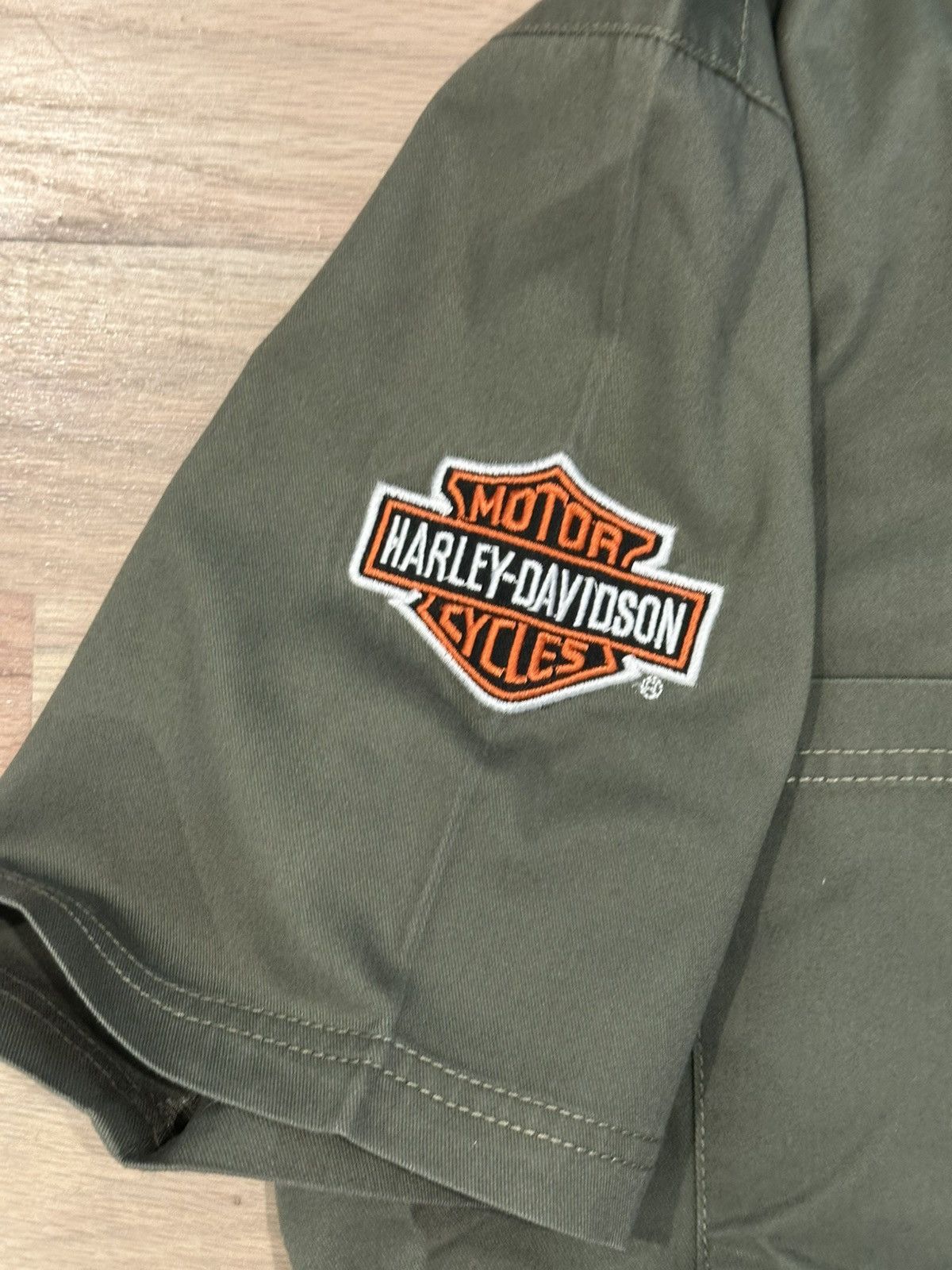 Harley Davidson Vintage Y2K Harley Davidson Bahamas Embroidered Button Up Size US M / EU 48-50 / 2 - 6 Thumbnail