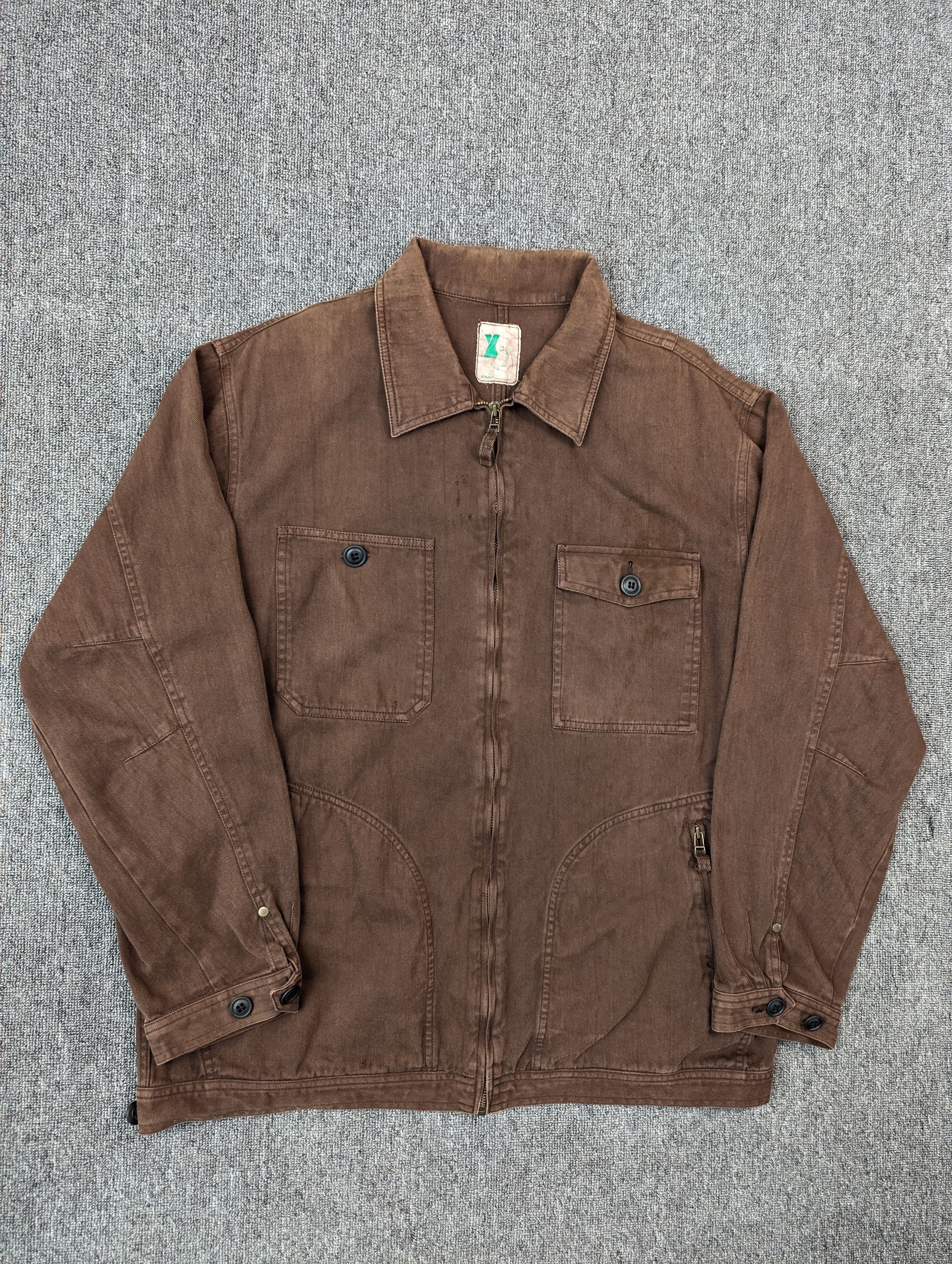 Japanese Brand Vintage Mackdaddy Distressed Brown Cotton Jacket Size US L / EU 52-54 / 3 - 3 Thumbnail