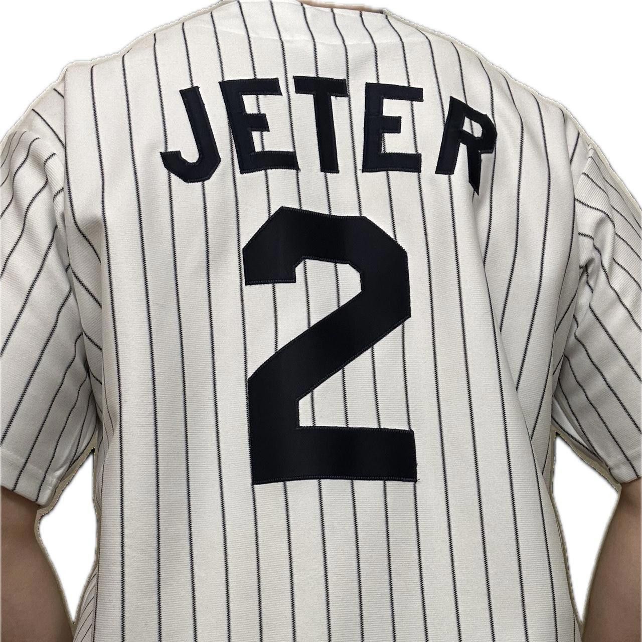 image of Adidas x Mlb Men’S Shirt XL Ny Yankees Jersey Derek Jeter Vintage Mlb in White, Men's