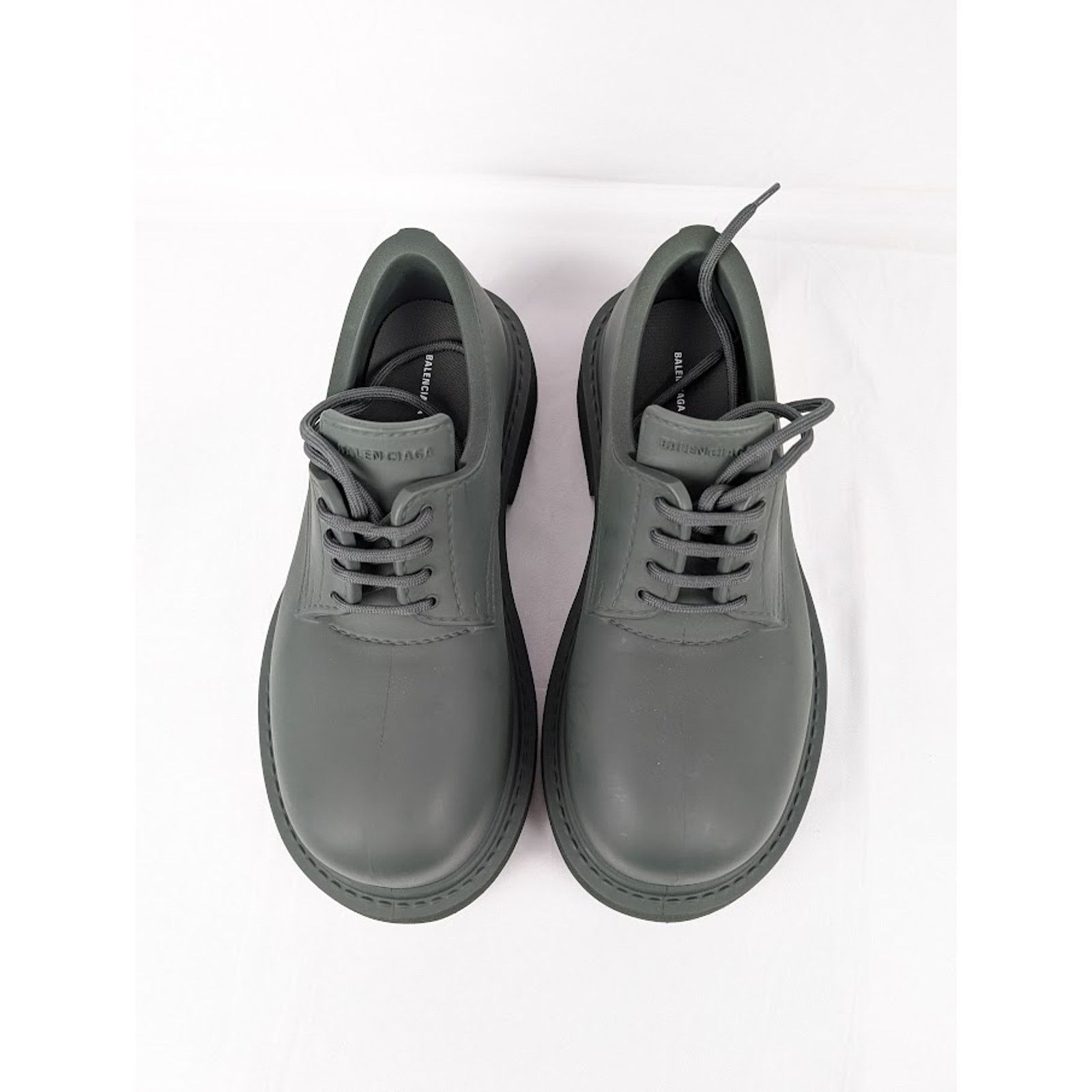 Balenciaga o1rshd1 Full Eva Steroid Derby in Dark Khaki Size US 8 / EU 41 - 14 Thumbnail