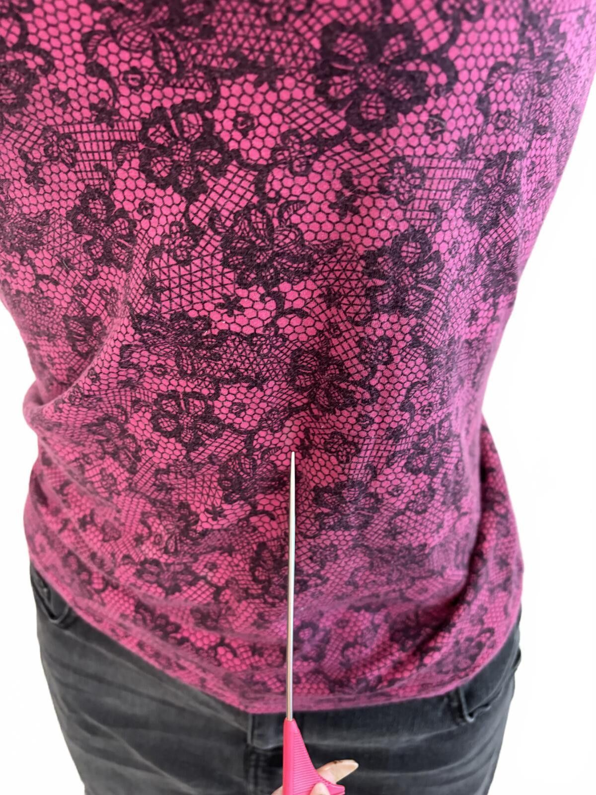 Other Pink Floral Lace Patterned Cami Top Y2K. Size Medium. Size M / US 6-8 / IT 42-44 - 4 Thumbnail
