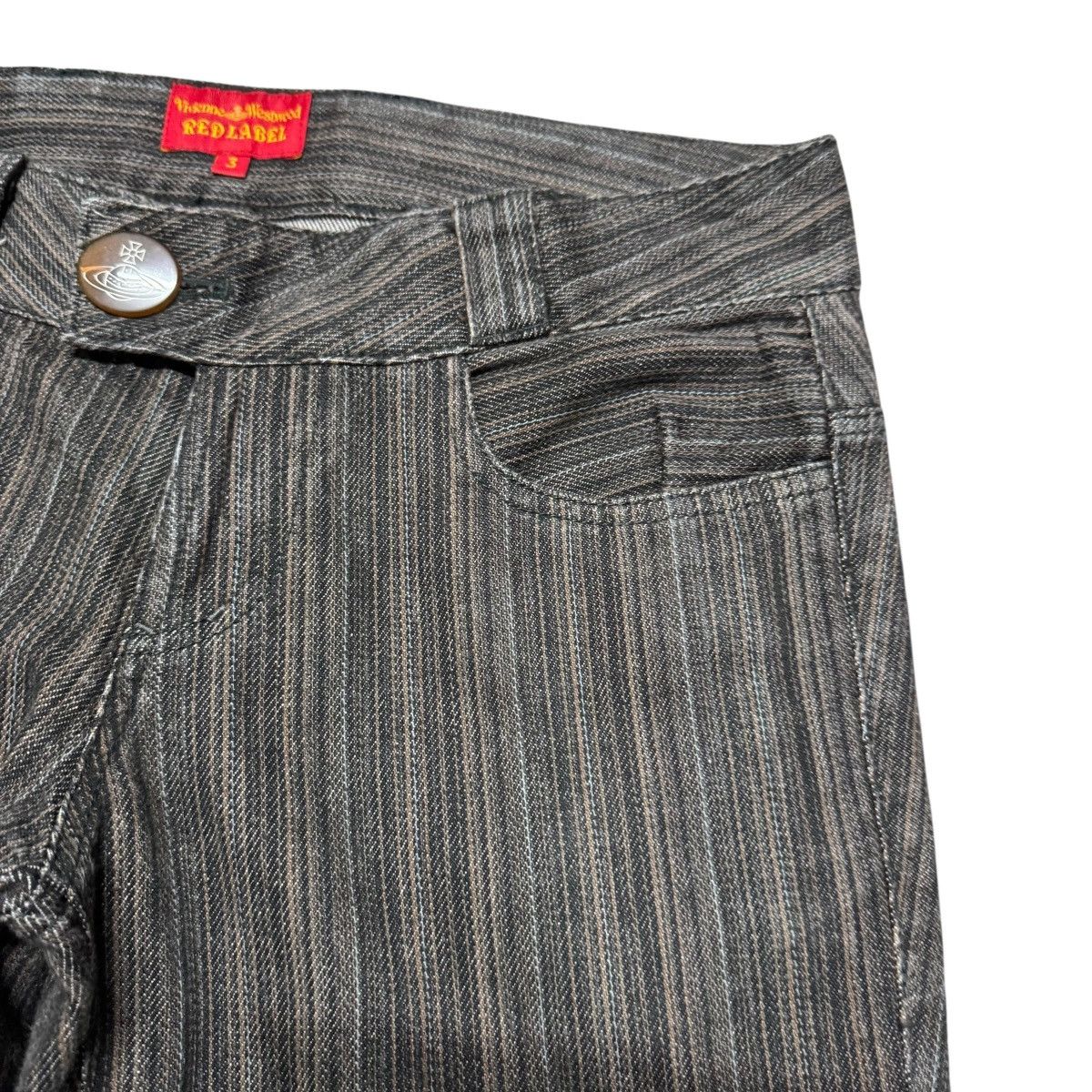 Vivienne Westwood Vivienne Westwood Pinstriped Low Rise Cropped Pants Size 29" - 5 Thumbnail