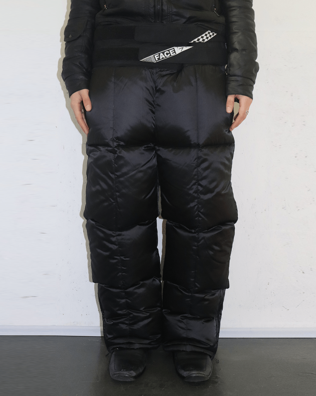 Facetasm Facetasm Velcro Detail Padded Pants Black Size US 32 / EU 48 - 2 Thumbnail