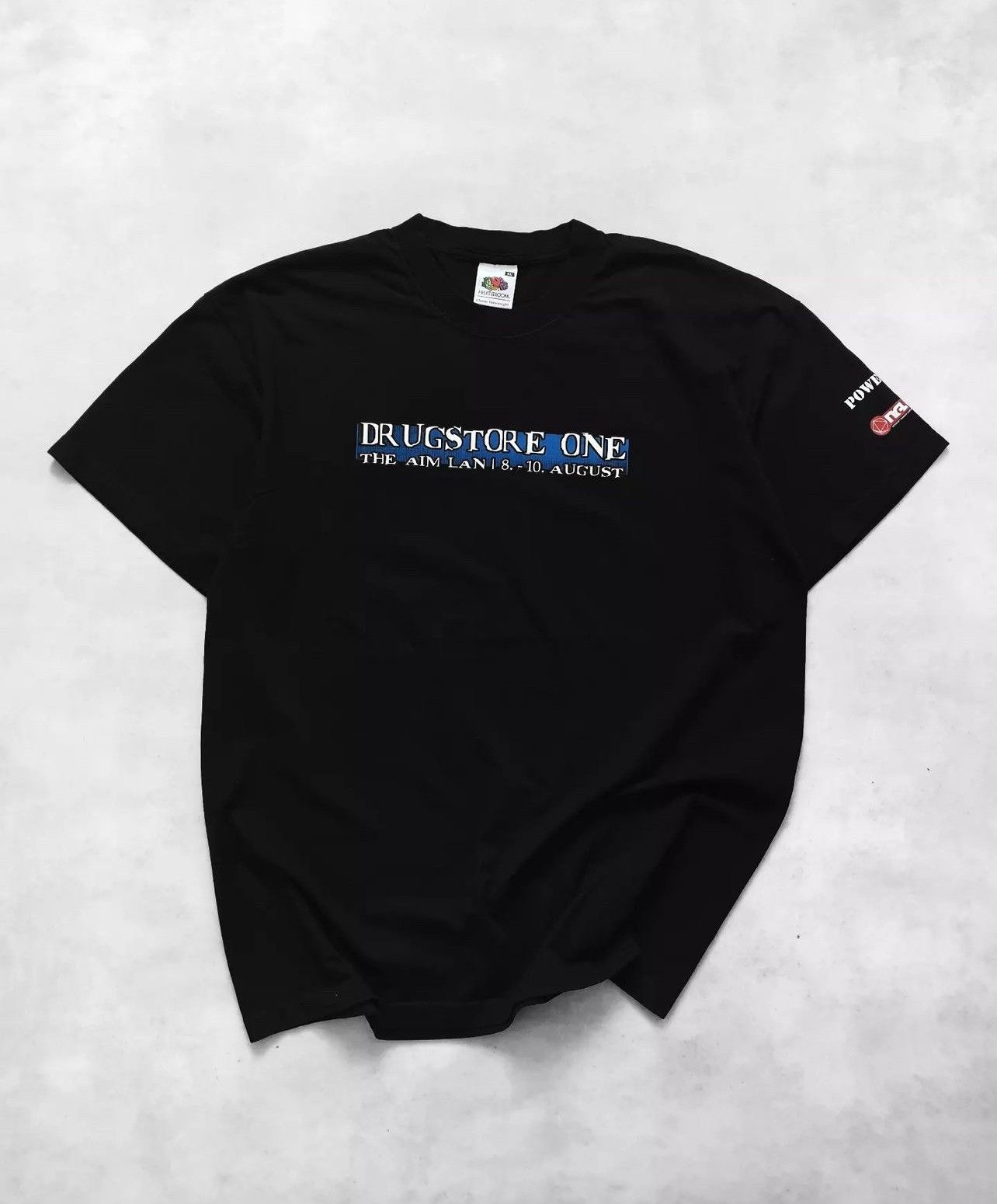 Fruit Of The Loom × Vintage 2003 Drugstore one Aim Clan FOTL Tee. Size US XL / EU 56 / 4 - 2 Thumbnail