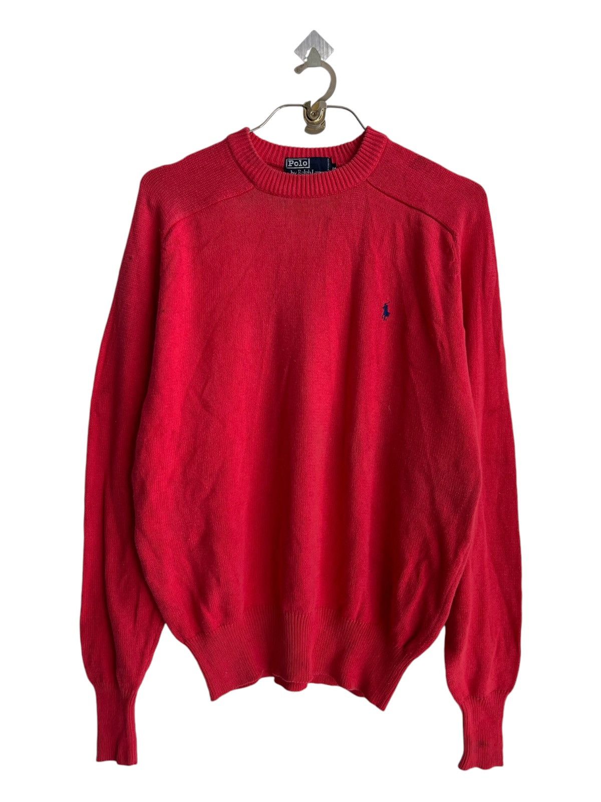 Y2K Polo Ralph Lauren Small Pony Logo Aran Knitwear Sweater
