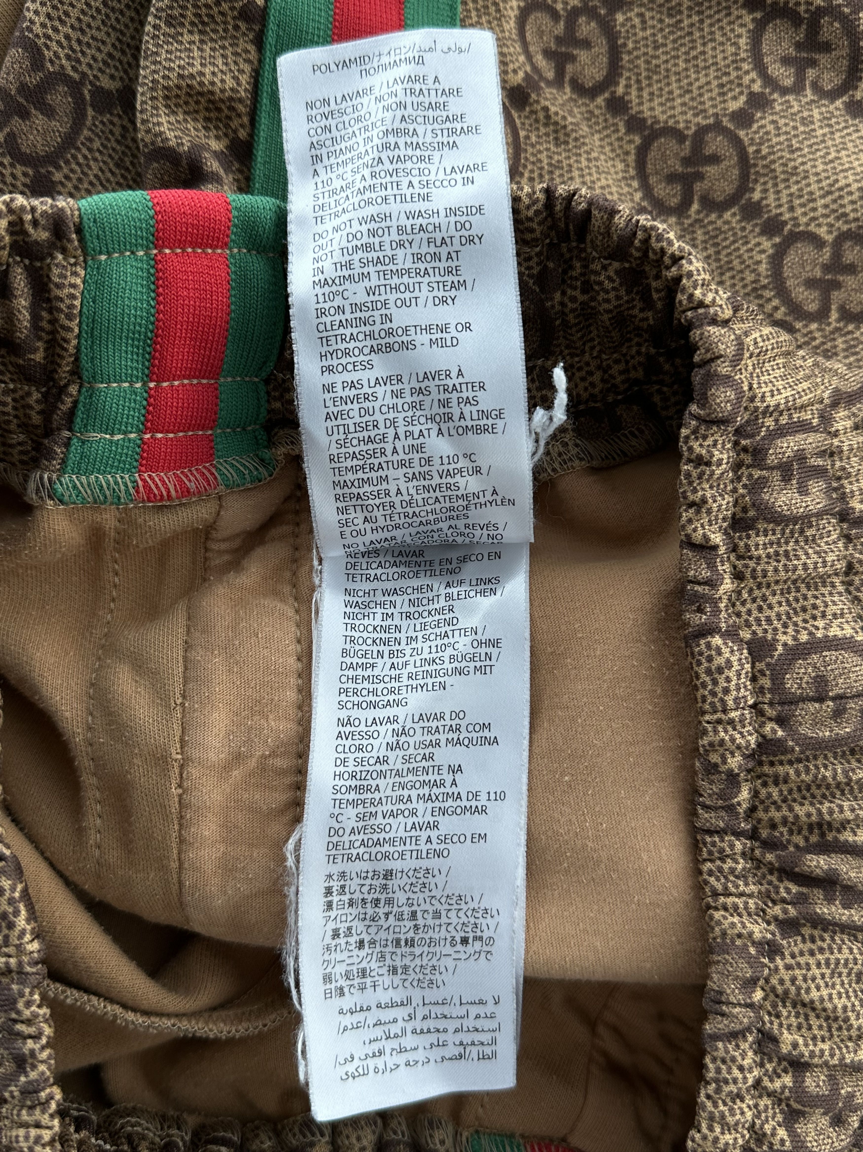 Gucci Gucci Tan Monogram Striped Track Pants Size US 30 / EU 46 - 4 Thumbnail