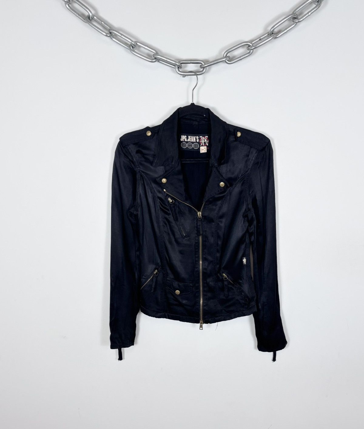 Jean Paul Gaultier Vintage Jean Paul Gaultier Women’s Black Biker Jacket Size S / US 4 / IT 40 - 1 Thumbnail
