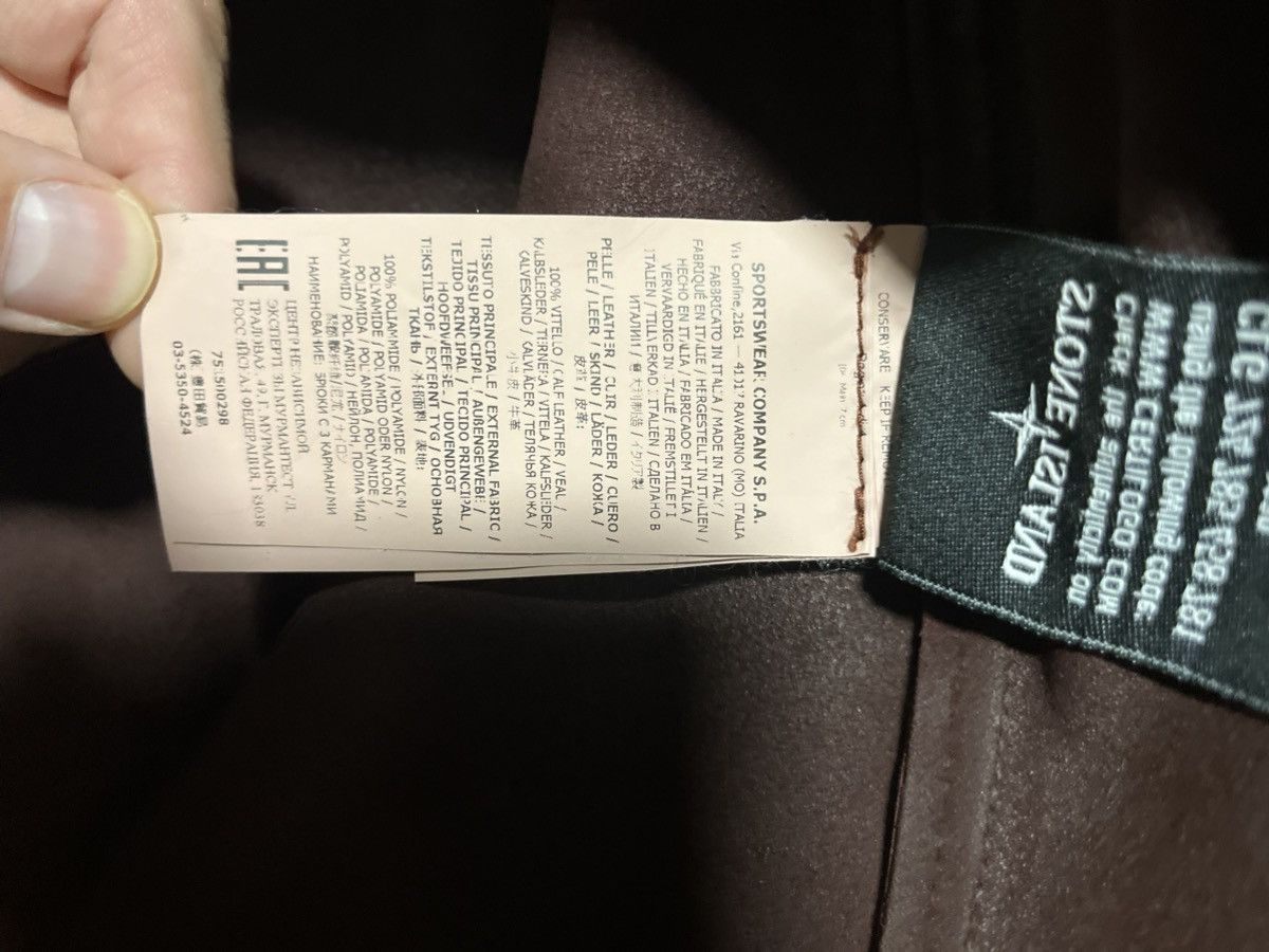 Stone Island Stone Island Leather Hooded Jacket A/W 21–22 L Size US L / EU 52-54 / 3 - 14 Thumbnail