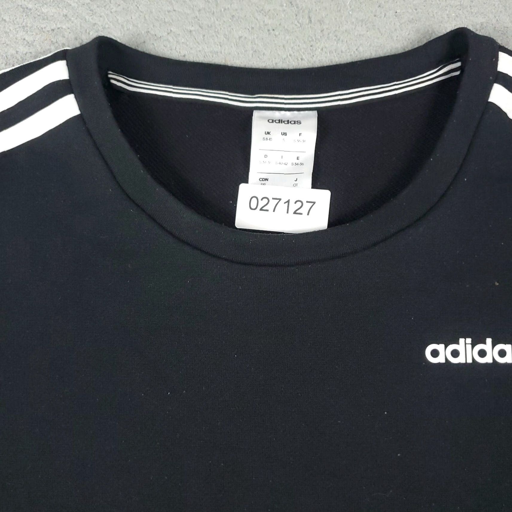 Adidas ADIDAS Sweatshirt Women S Black Logo Knit Pullover Regular All Seasons Crew Neck Casual Activewear Size S / US 4 / IT 40 - 3 Thumbnail