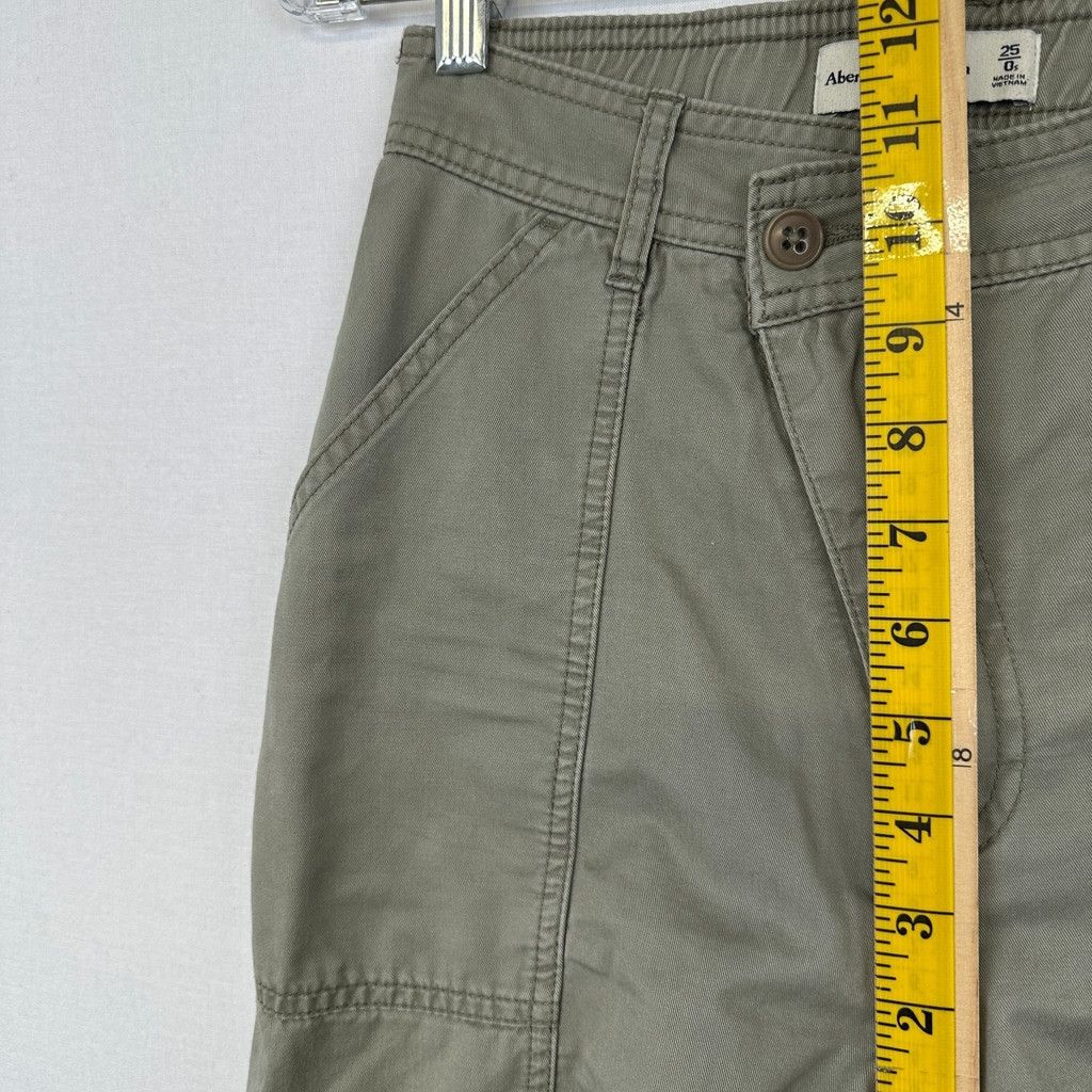 Abercrombie & Fitch Abercrombie & Fitch Cargo Utility Pants Olive Green Women's Size 25" / US 0 / IT 36 - 6 Thumbnail