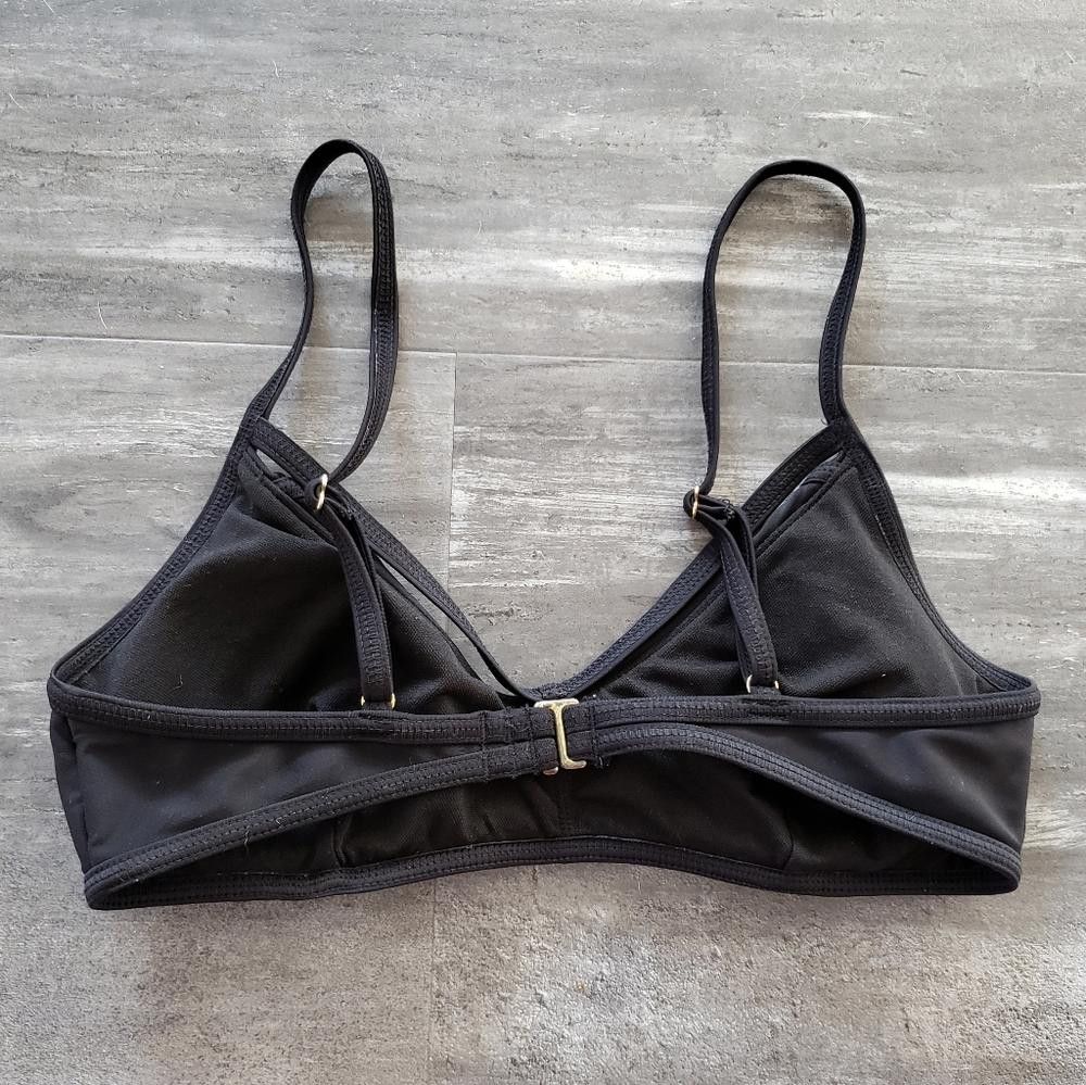 Designer Black Strapped XHLN Bikini Top Size ONE SIZE - 2 Thumbnail