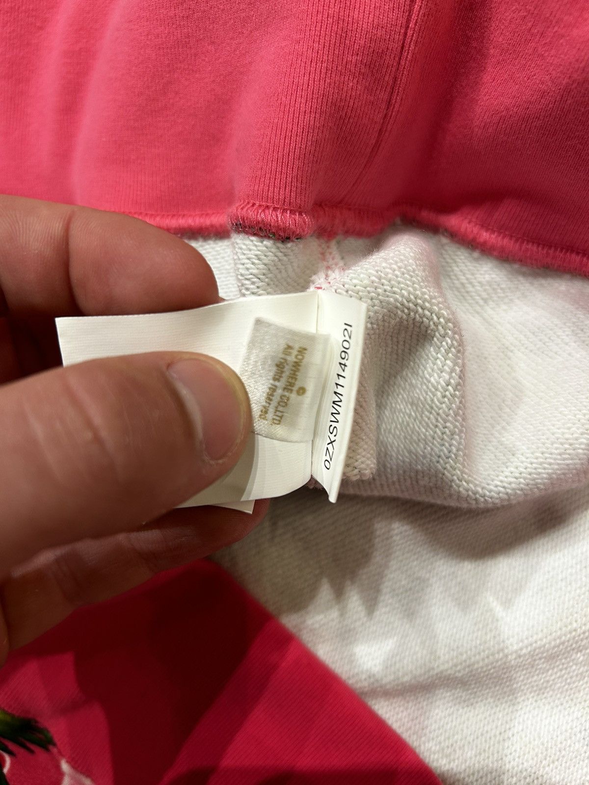 Bape Bape X Monkey 47 Pullover Hoodie Pink Size US XL / EU 56 / 4 - 12 Thumbnail