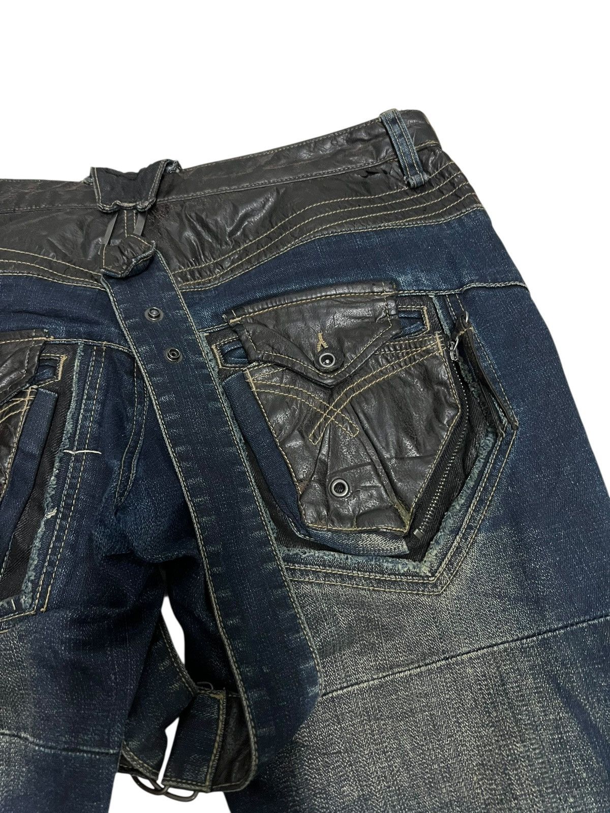 If Six Was Nine 🔥Very Rare PPFM Like If Six Was Nine Style Patchwork Jean Size US 33 - 16 Thumbnail