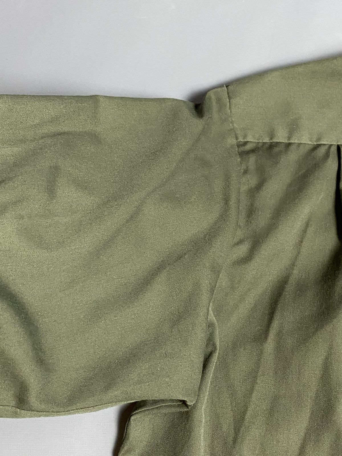 Lee VTG 70s Lee Permanent Press Work Shirt Khaki XL USA Military Size US XL / EU 56 / 4 - 12 Thumbnail
