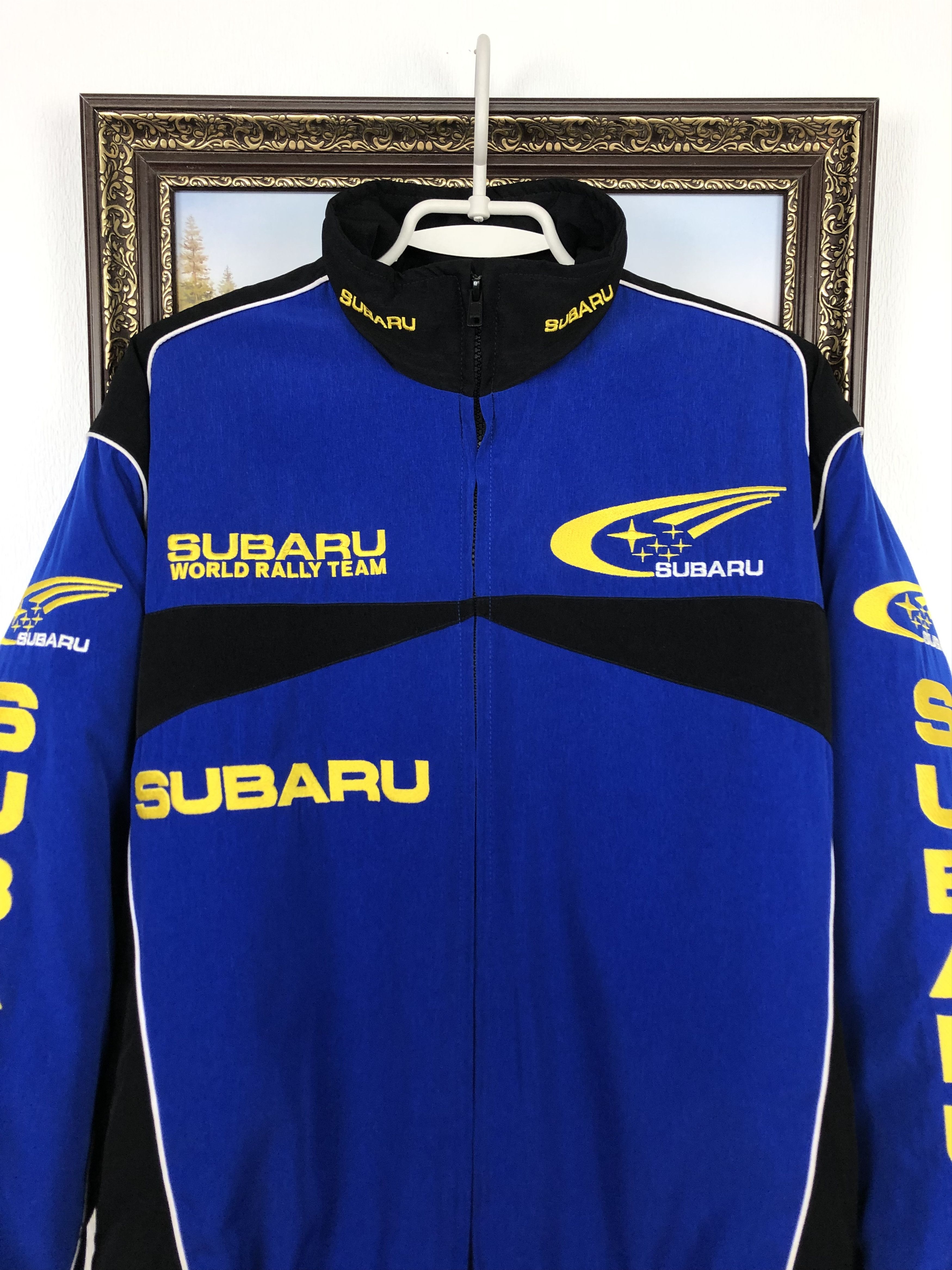 Vintage Vintage Subaru World Rally Team Racing Rare Bomber Jacket Size US L / EU 52-54 / 3 - 4 Thumbnail