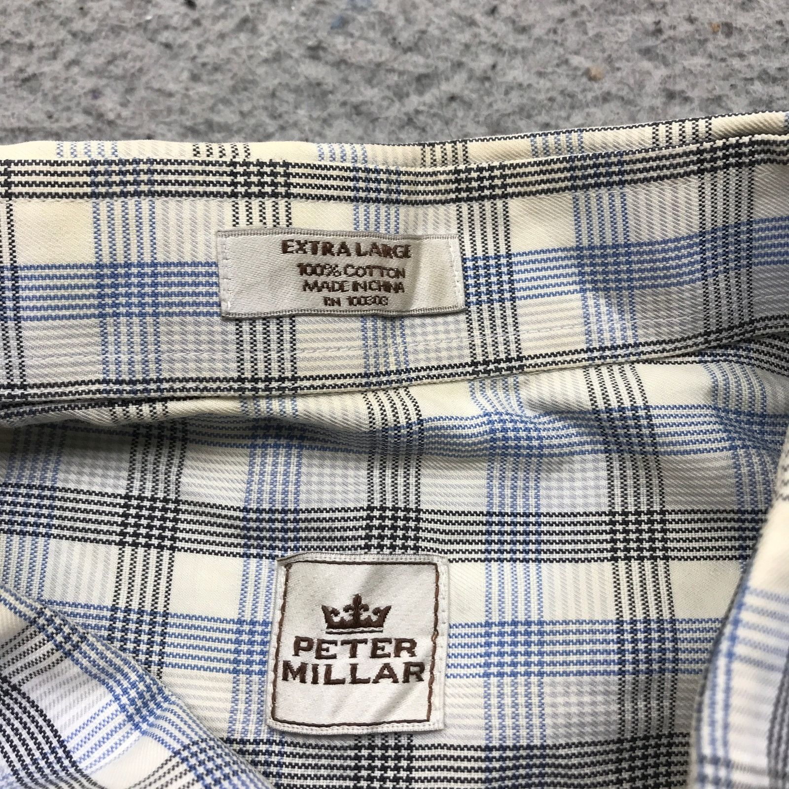 Peter Millar Peter Millar Button Shirt Men's XL Long Sleeve Blue White Size US XL / EU 56 / 4 - 4 Thumbnail