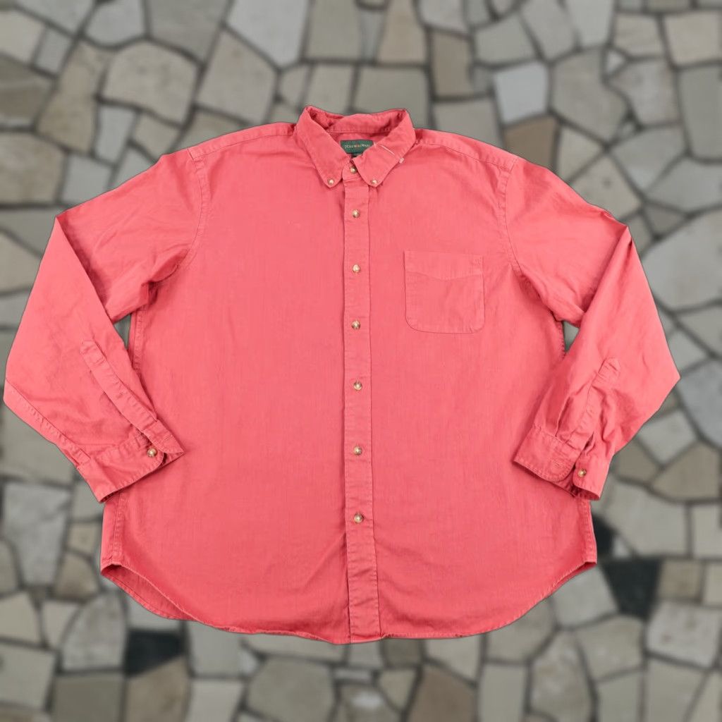 J.Crew VINTAGE J.CREW Men's Shirt XL Red Cotton Button-Up Long Sleeve Casual Preppy Classic Size US XL / EU 56 / 4 - 1 Thumbnail