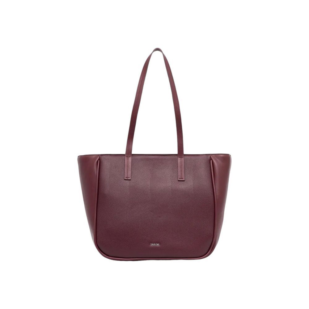 Calvin Klein Bordeaux Polyethylene Women's Handbag Size ONE SIZE - 1 Thumbnail