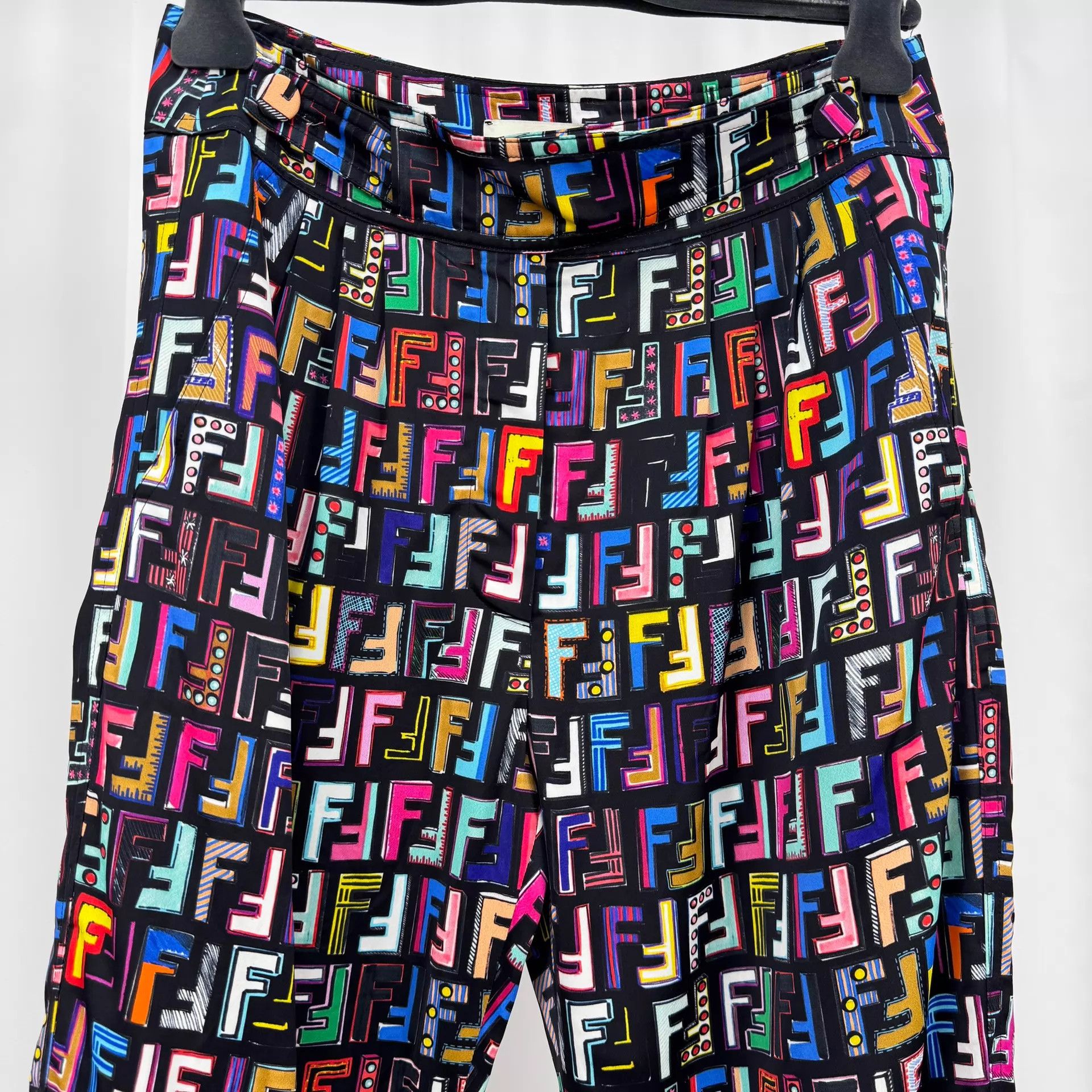 Fendi Fendi FF color all over print casual pants 40 Size 27" / US 4 / IT 40 - 3 Thumbnail