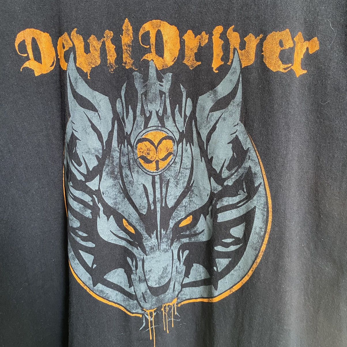 Band Tees Thrashed Faded Vintage Y2K Devil Driver Metal ERD GRUNGE TEE Size US XL / EU 56 / 4 - 3 Thumbnail
