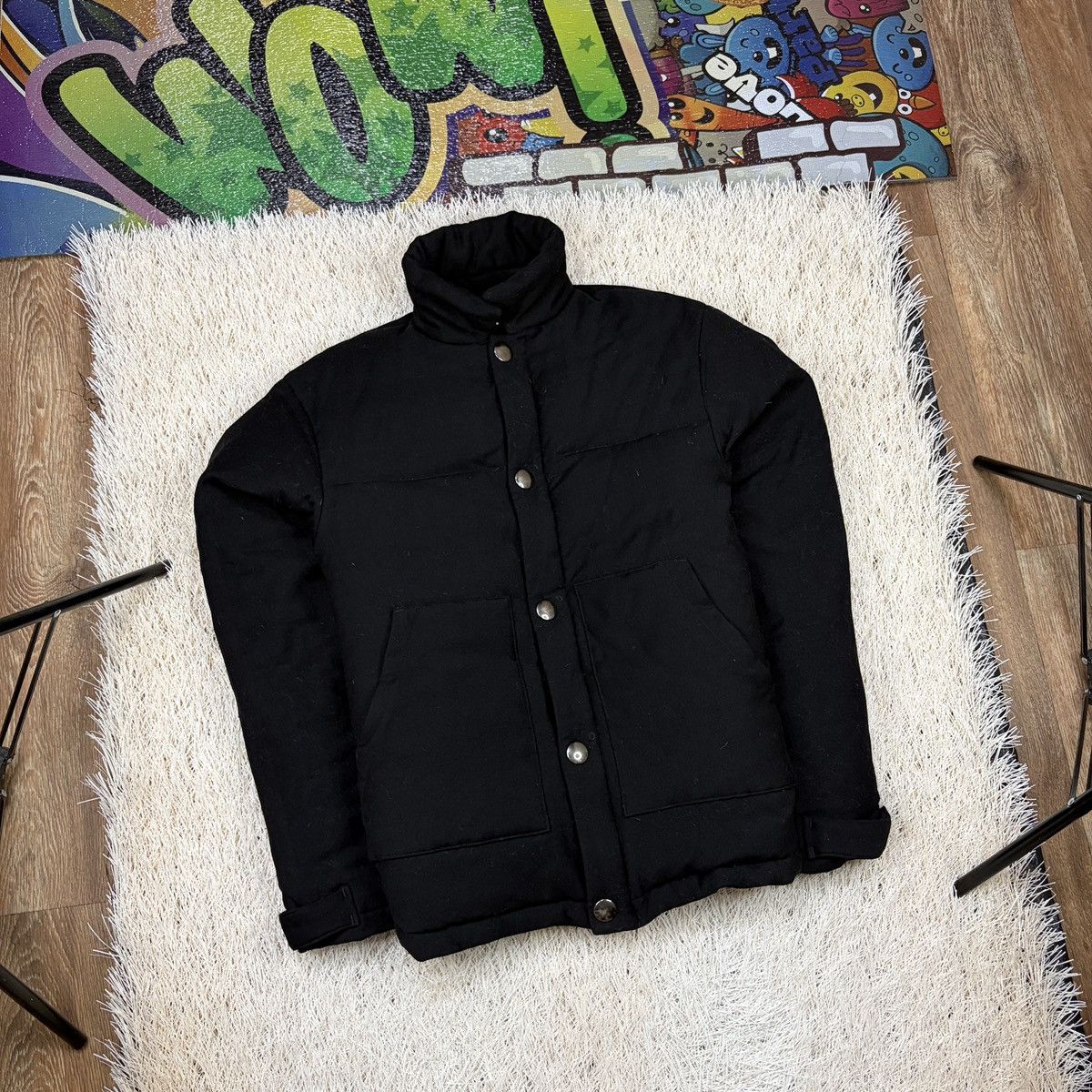 Acne Studios Acne Studios Mountain Jacket AW16 Down Puffer Black Wool 48 Size US M / EU 48-50 / 2 - 1 Thumbnail