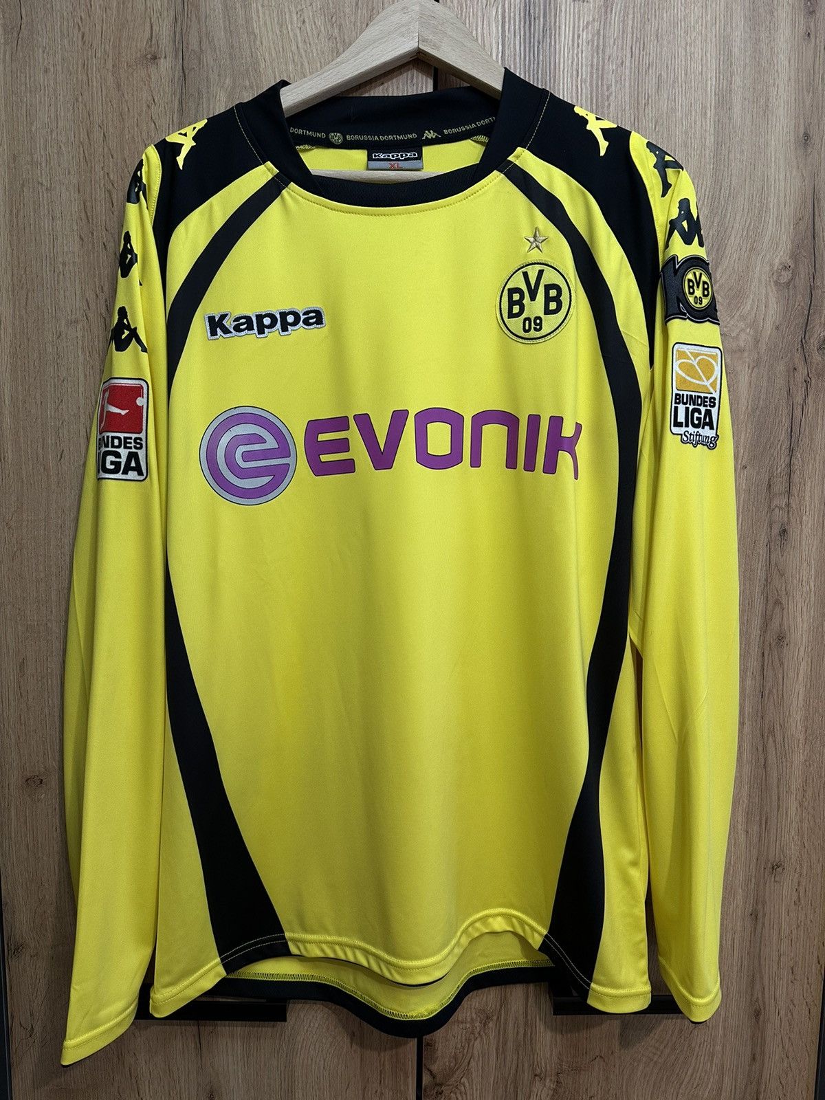 Vintage #18 LUCAS Borrusia Dortmund 2009/10 Kappa Home Shirt Jersey Size US XL / EU 56 / 4 - 1 Thumbnail