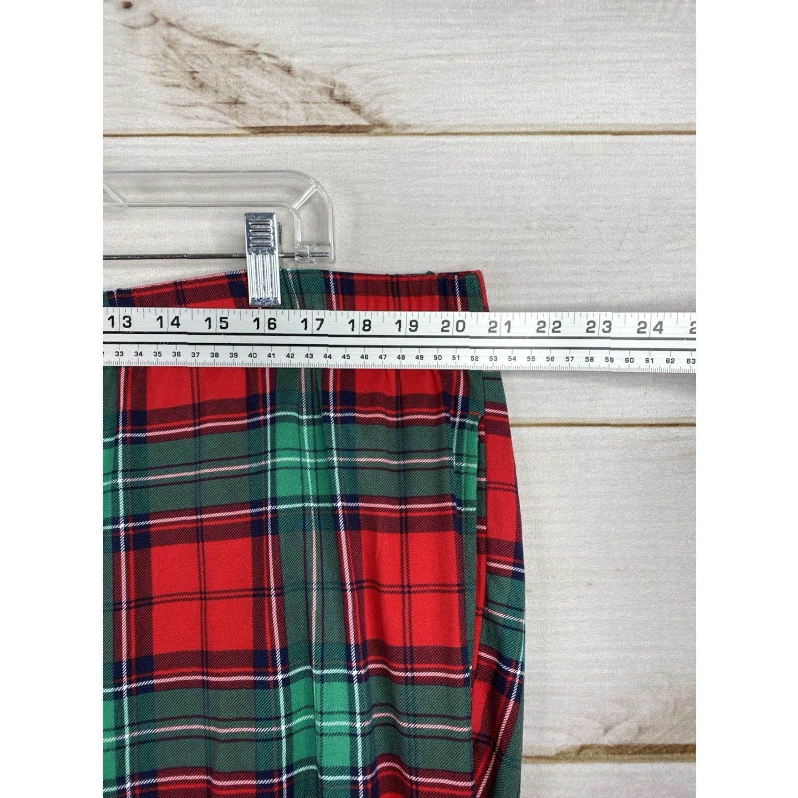 Vintage JOYSPUN Pajama Set Womens 3X 22W 24W Red Green Plaid Holiday Cheers Size ONE SIZE - 7 Thumbnail