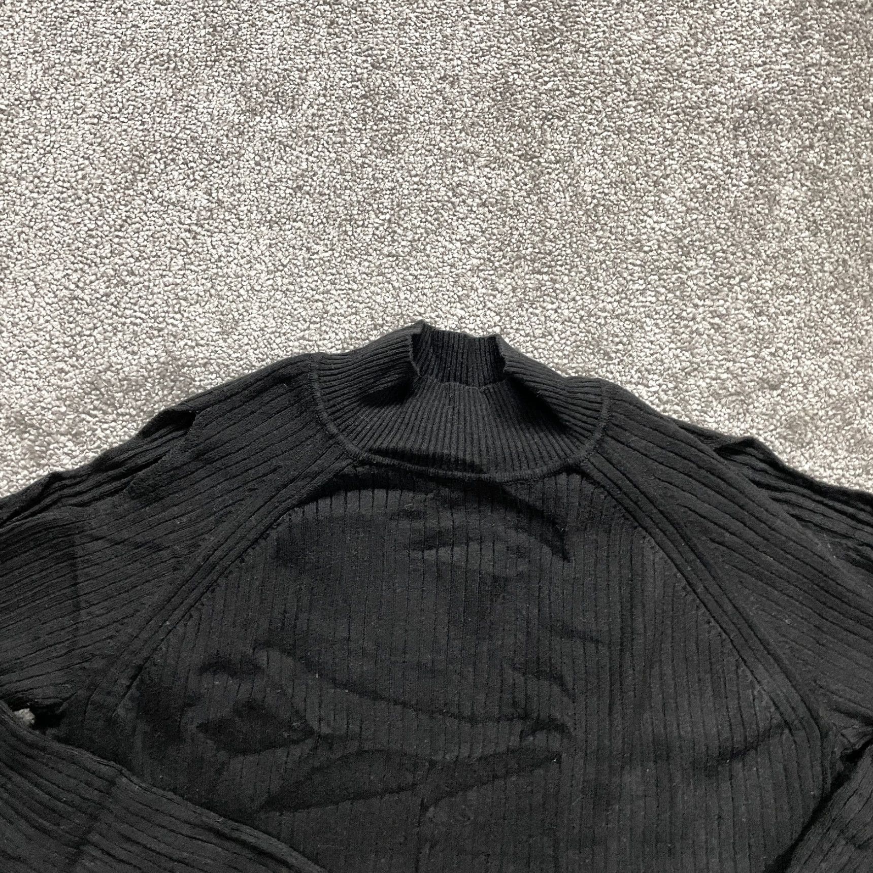 Vintage VINTAGE Chico's Sweater Womens Pullover Long Sleeve Mock Neck Cotton Rayon Black Casual 8 Size M / US 6-8 / IT 42-44 - 3 Thumbnail
