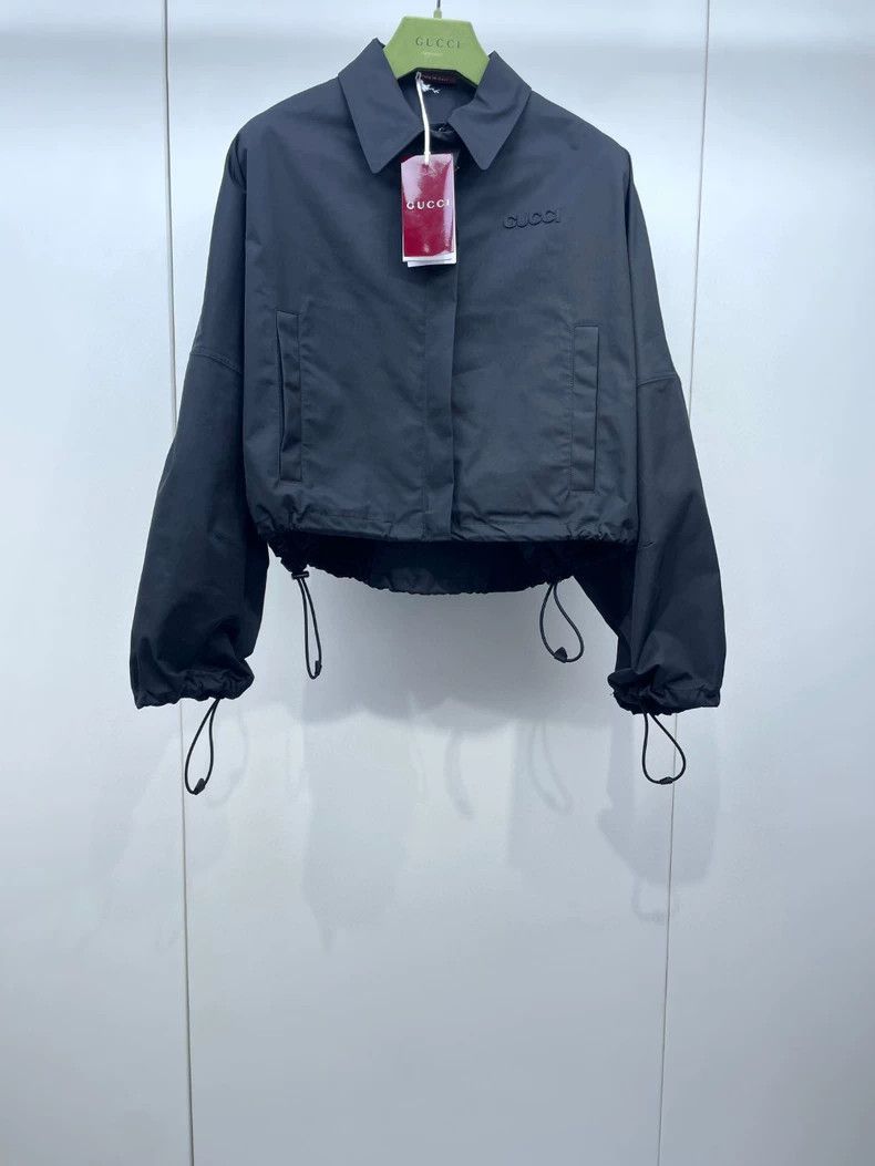 Gucci Gucci Black Casual Jacket with Drawstring-dmc Size US S / EU 44-46 / 1 - 1 Thumbnail