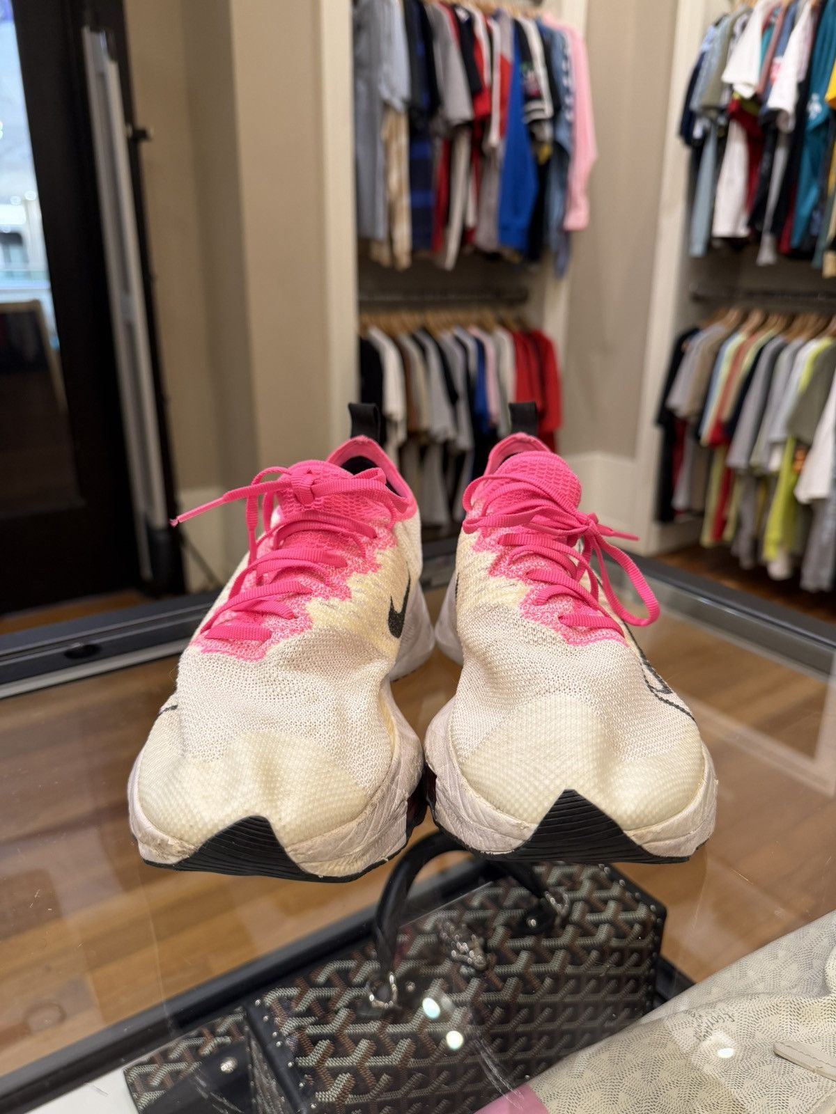Nike Nike Air Zoom Tempo Next% Flynknit Running - pink white Size US 7 / EU 40 - 5 Thumbnail