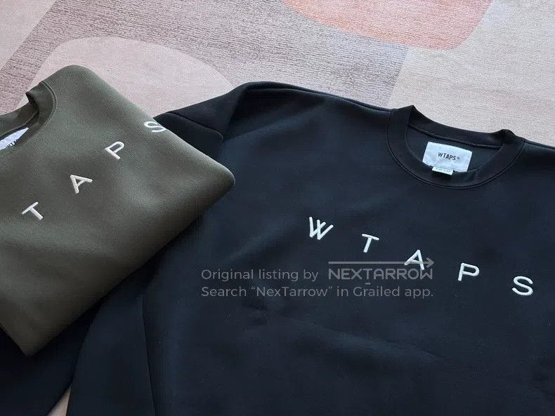 Wtaps Wtaps Military green space cotton machine knit t-shirt Size US M / EU 48-50 / 2 - 2 Thumbnail